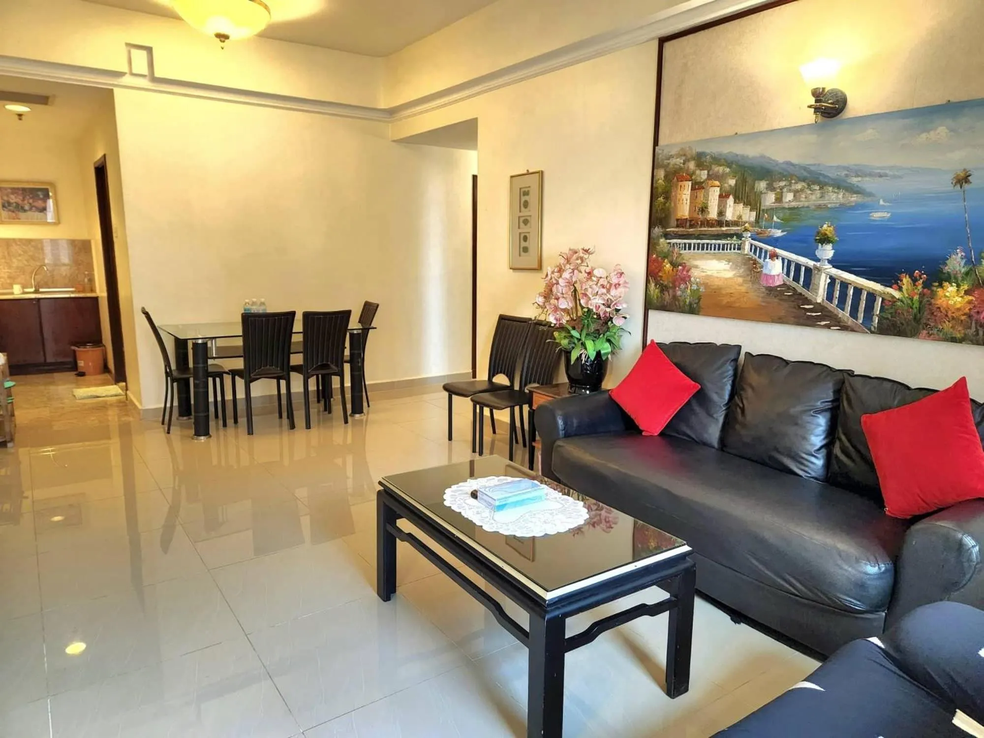 Living room in Times Service Suites @ Times Square