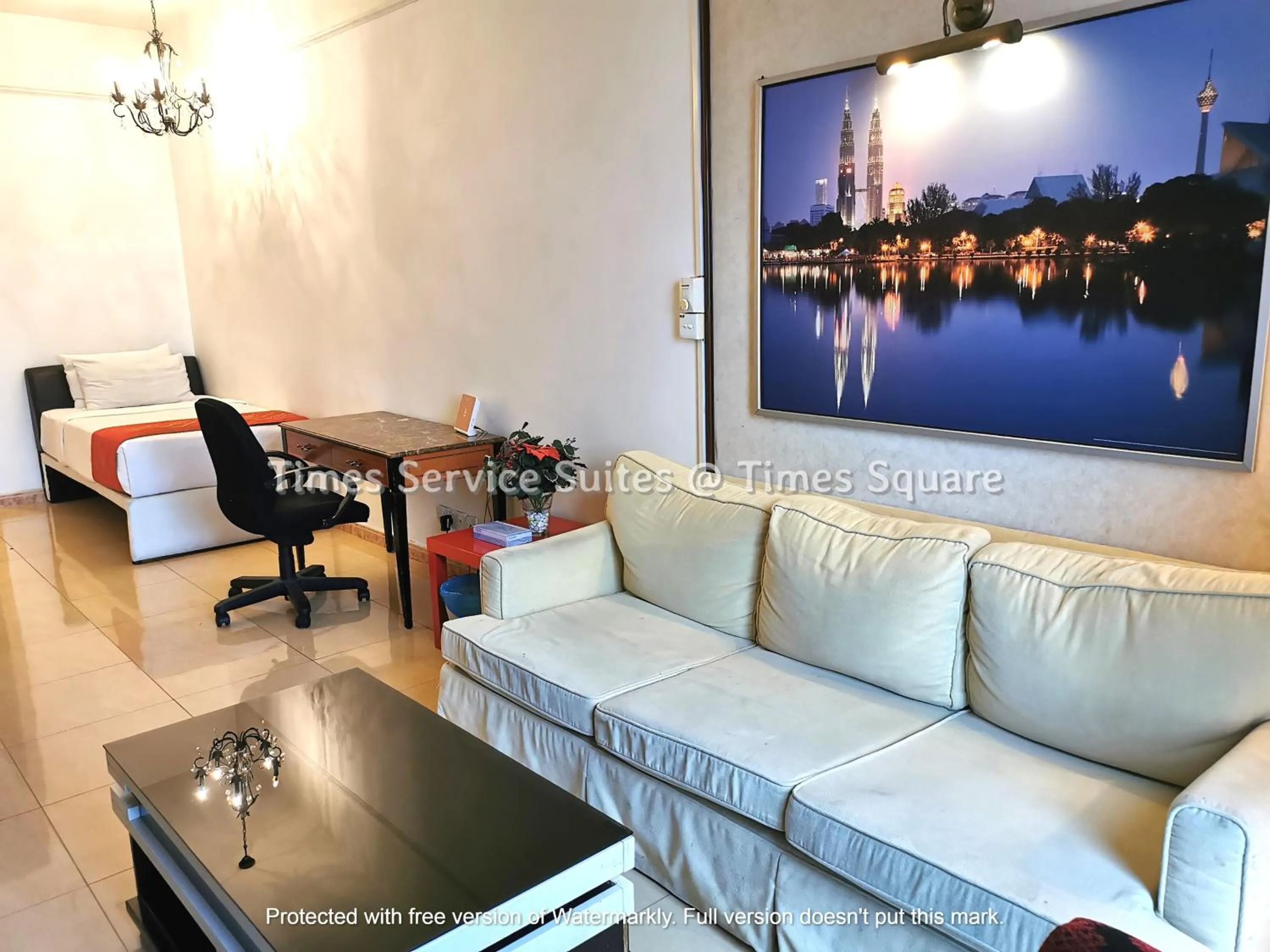 Living room in Times Service Suites @ Times Square