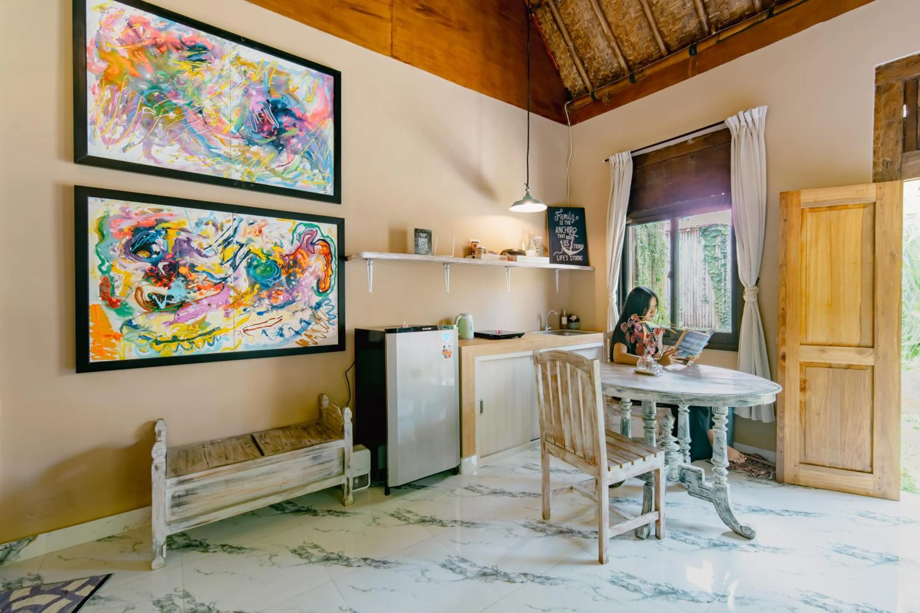 Dining area in The Onion Collective