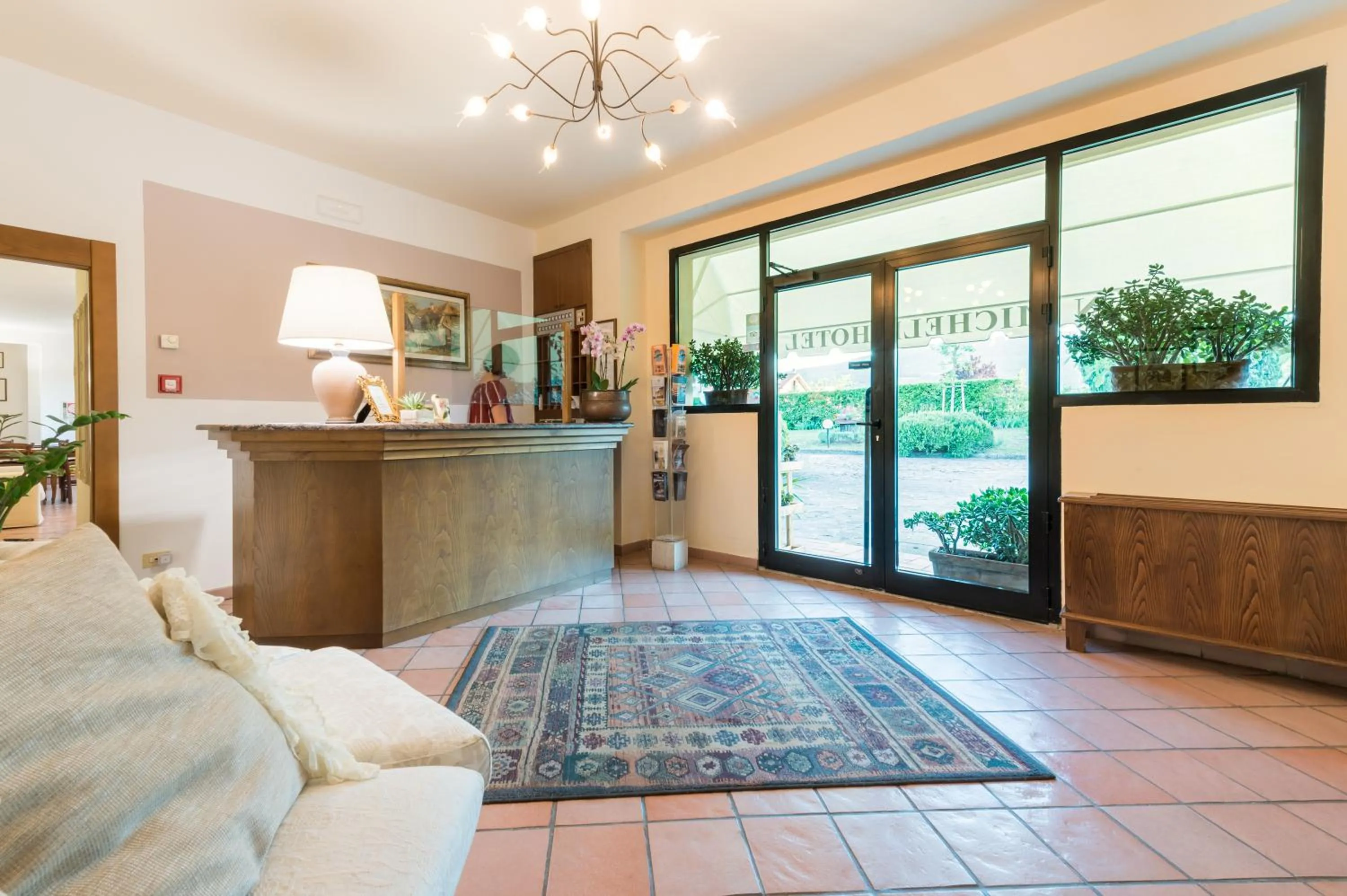 Lobby or reception, Bed in Hotel San Michele