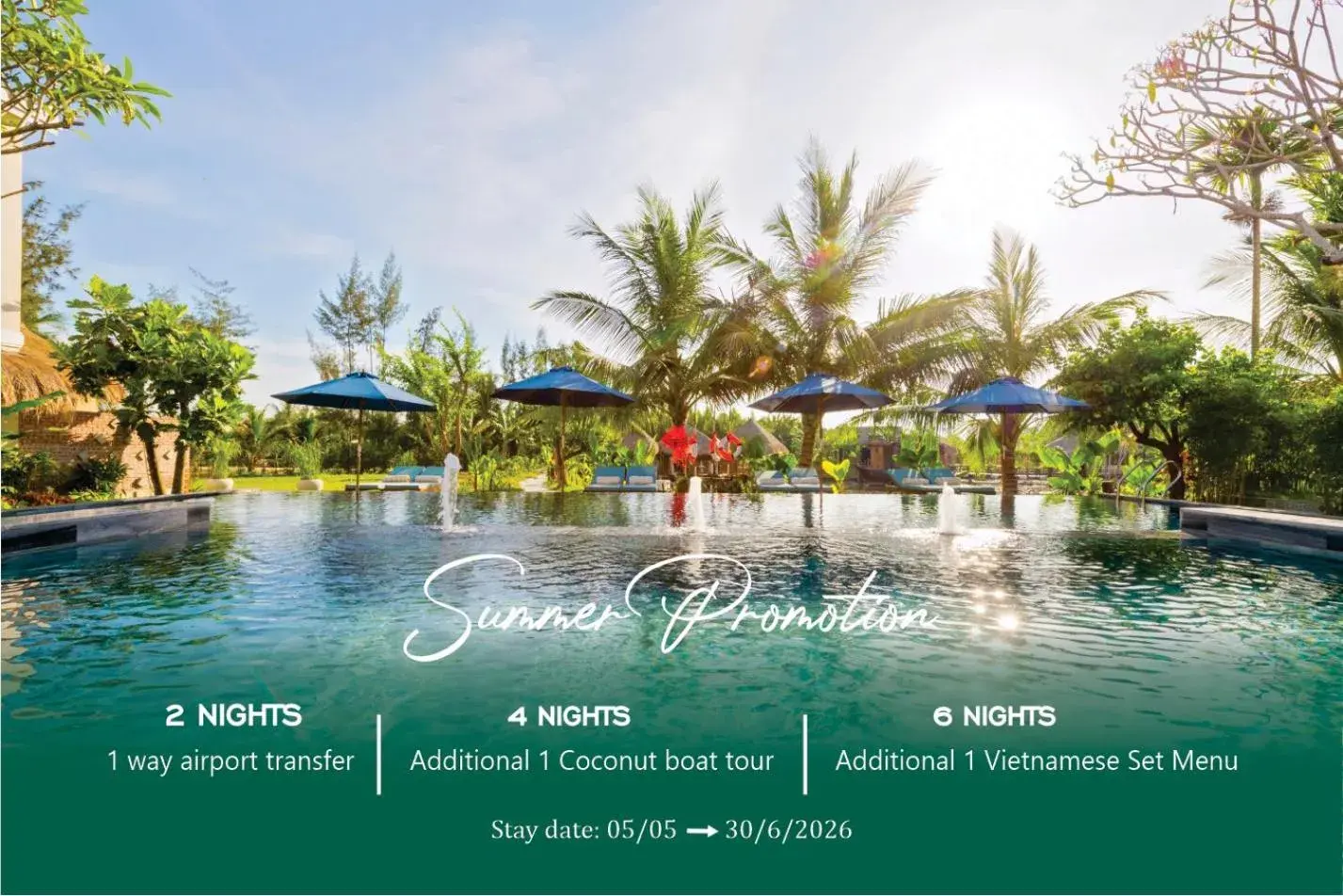 Swimming pool in Zest Resort & Spa Hoi An Swimming pool in Zest Resort & Spa Hoi An