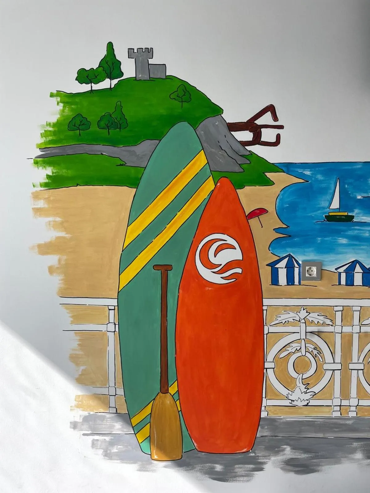 Seating area in UBA Hostel