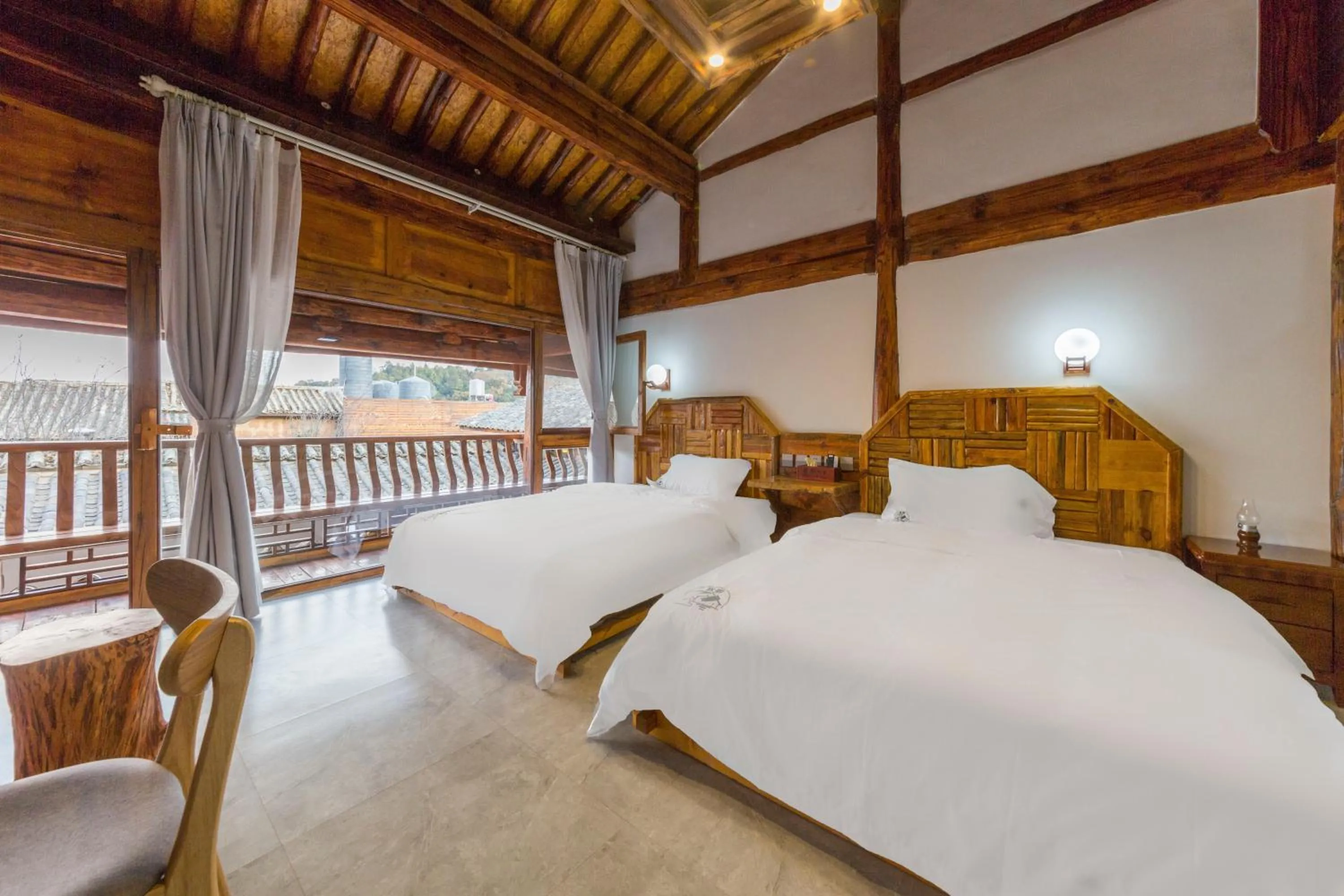 Twin Room with Shared Toilet in Chunjian Guesthouse