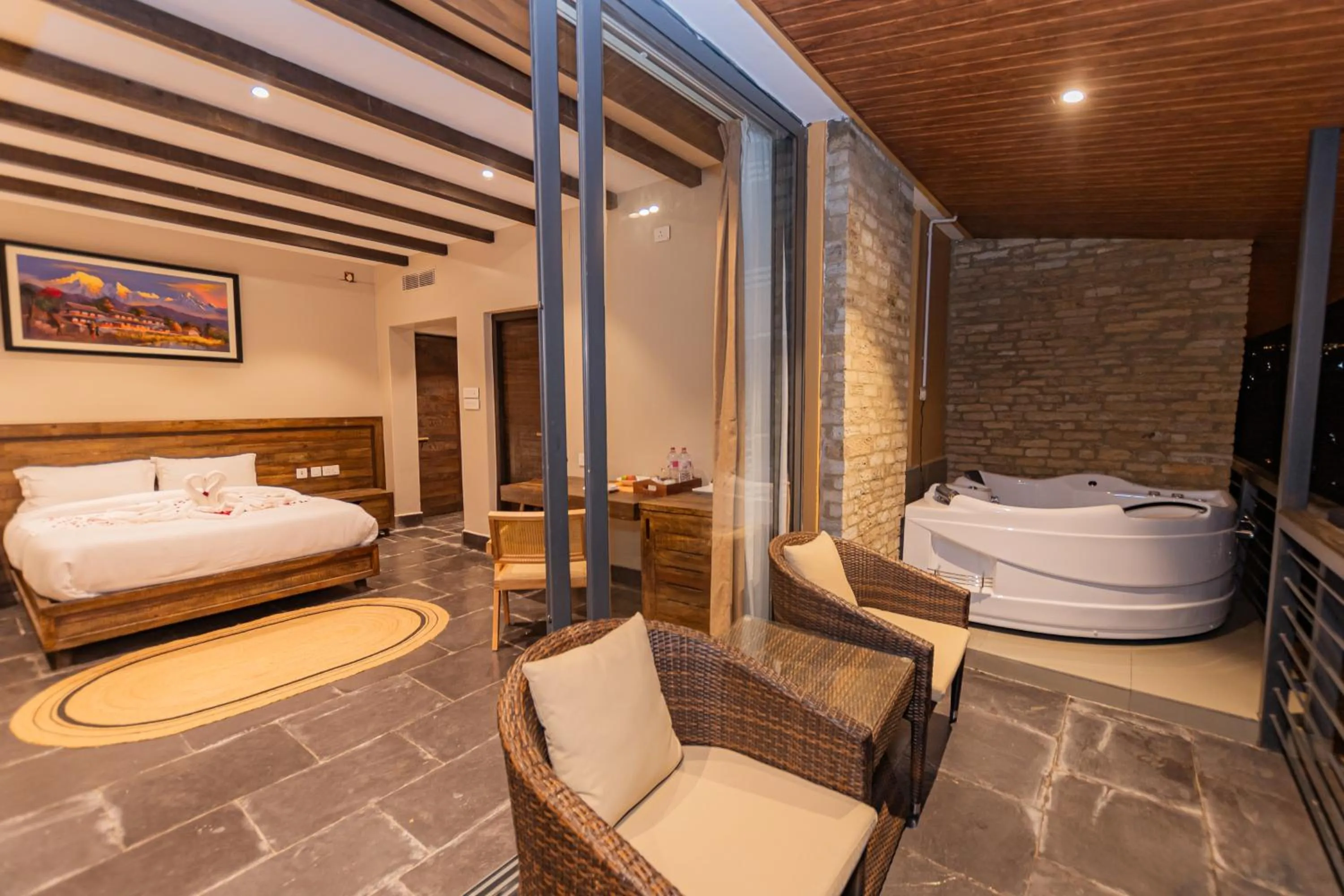 Bedroom, Bed in Raniban Retreat