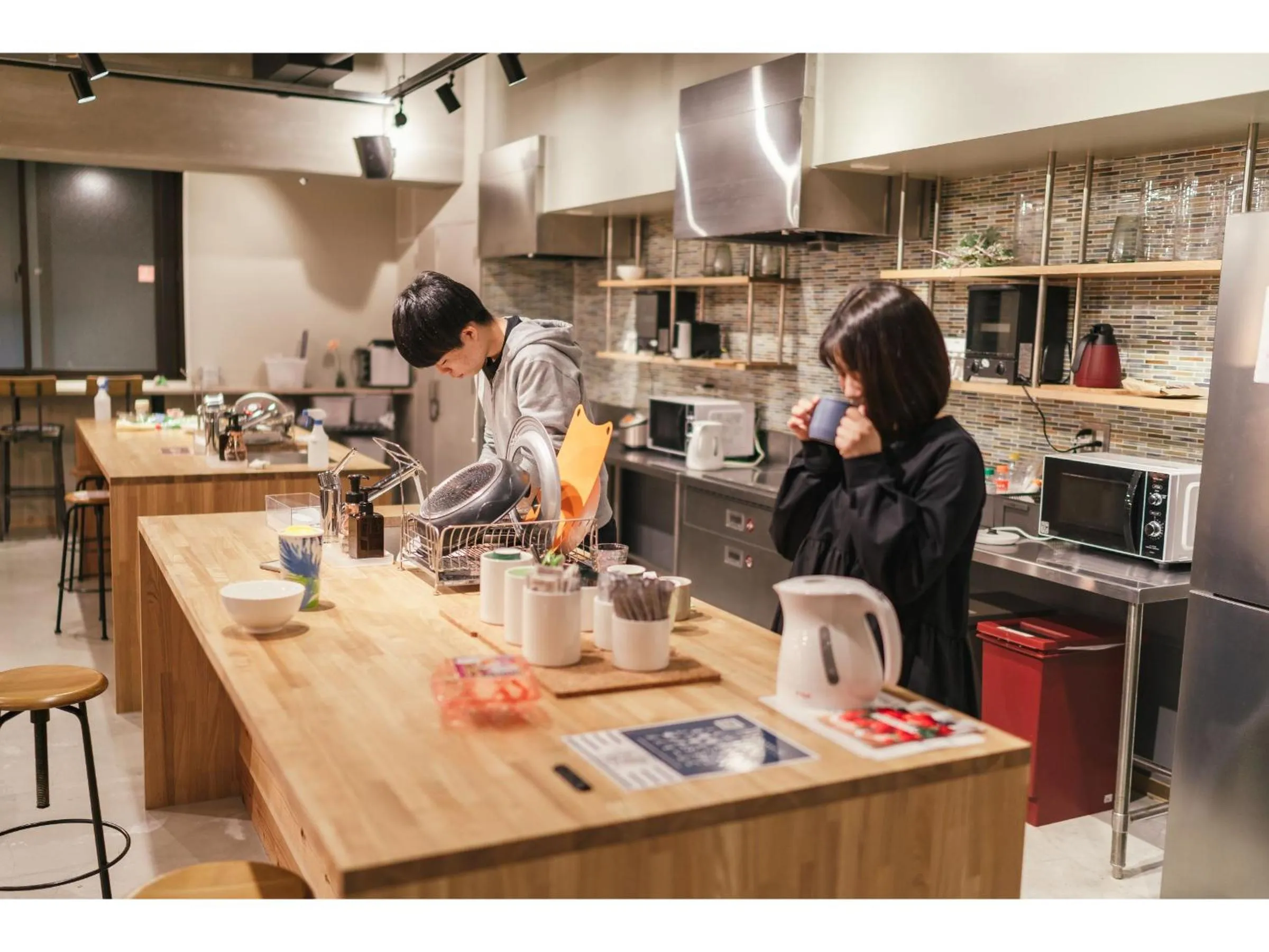 Communal lounge/ TV room in GRAND HOSTEL LDK Osaka Shinsaibashi - Former The Stay OSAKA Shinsaibashi