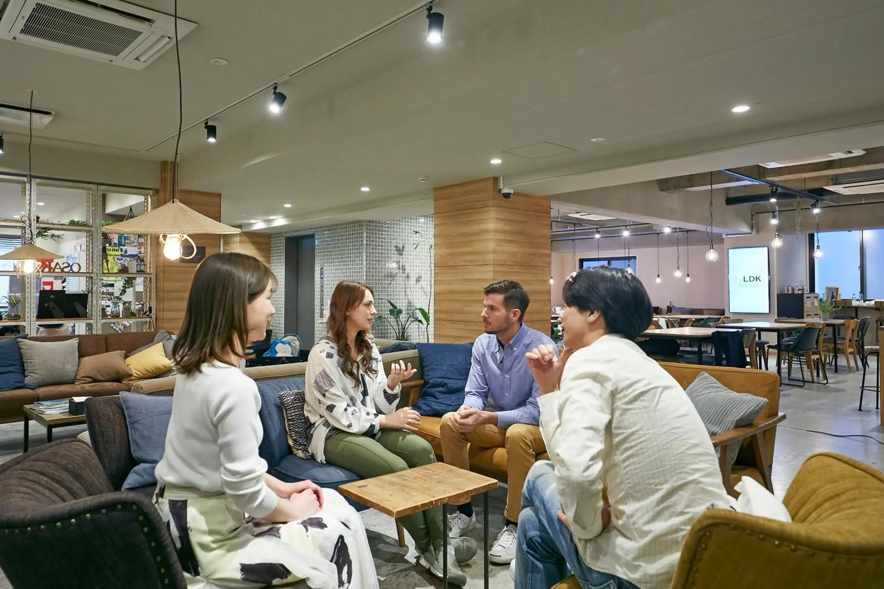 Lounge or bar in GRAND HOSTEL LDK Osaka Shinsaibashi Lounge or bar in GRAND HOSTEL LDK Osaka Shinsaibashi