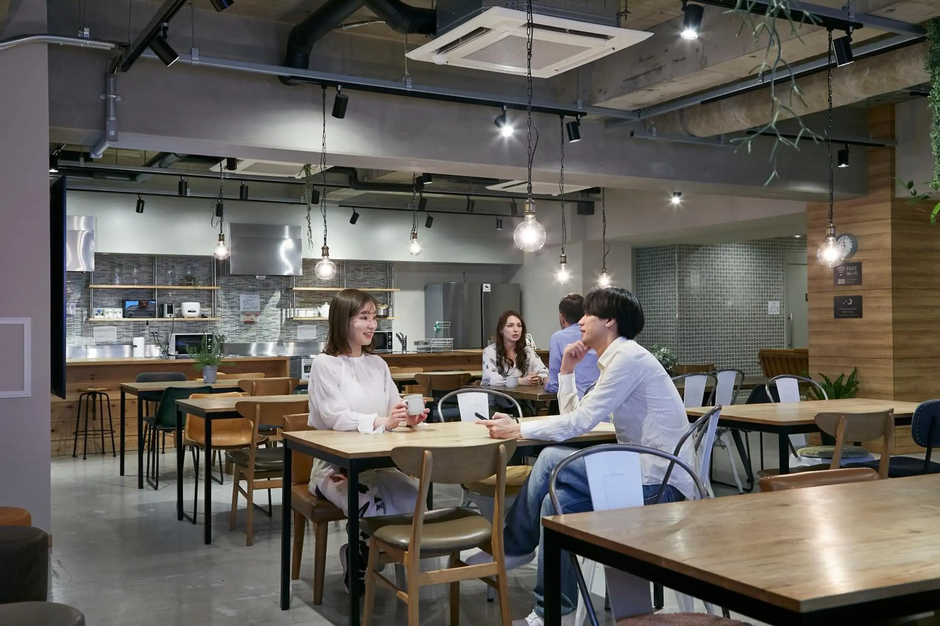 Lounge or bar in GRAND HOSTEL LDK Osaka Shinsaibashi - Former The Stay OSAKA Shinsaibashi Lounge or bar in GRAND HOSTEL LDK Osaka Shinsaibashi - Former The Stay OSAKA Shinsaibashi