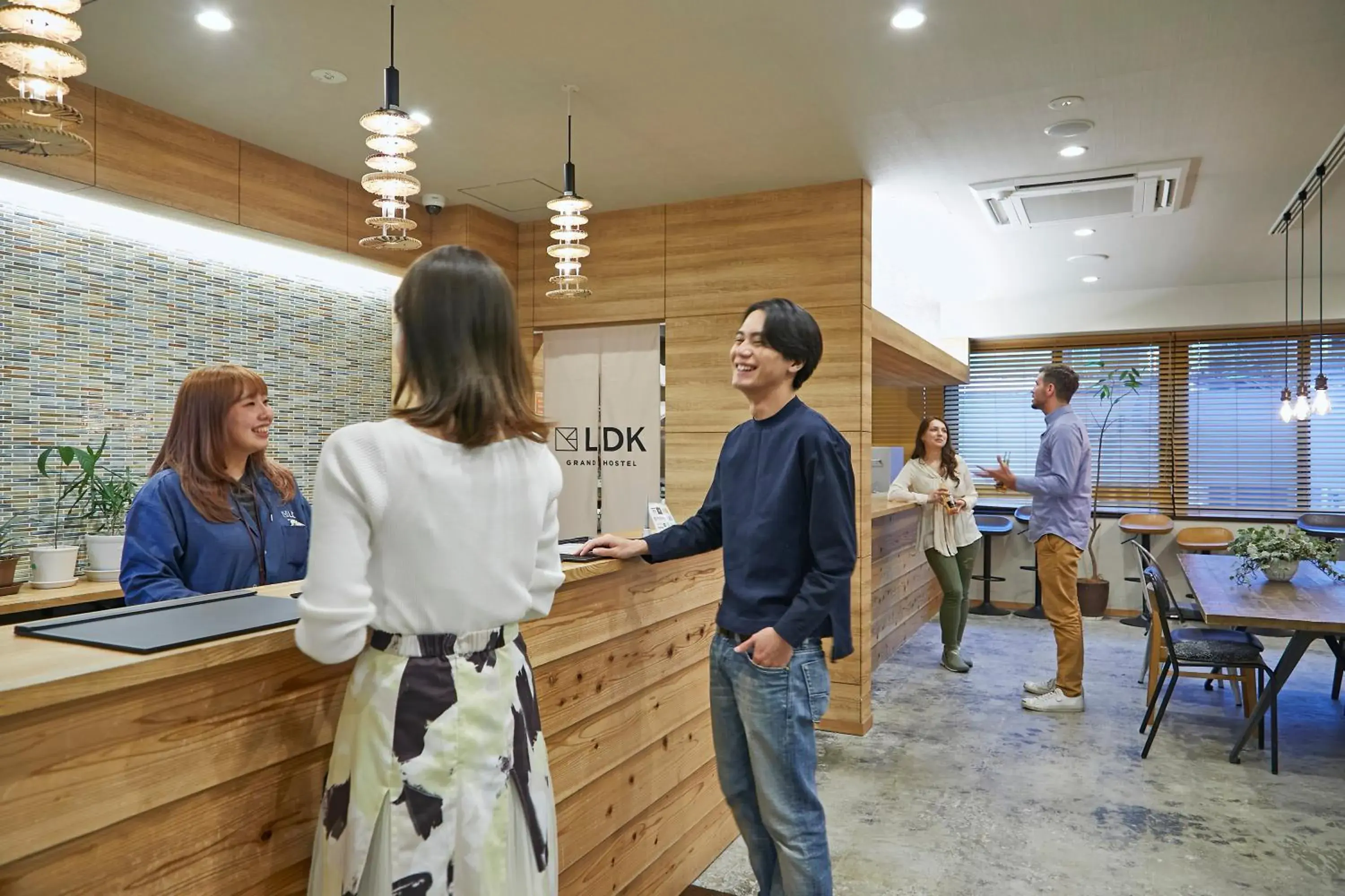 Lobby or reception in GRAND HOSTEL LDK Osaka Shinsaibashi Lobby or reception in GRAND HOSTEL LDK Osaka Shinsaibashi