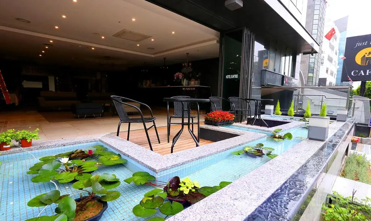 Garden view in Suntree Hotel Garden view in Suntree Hotel