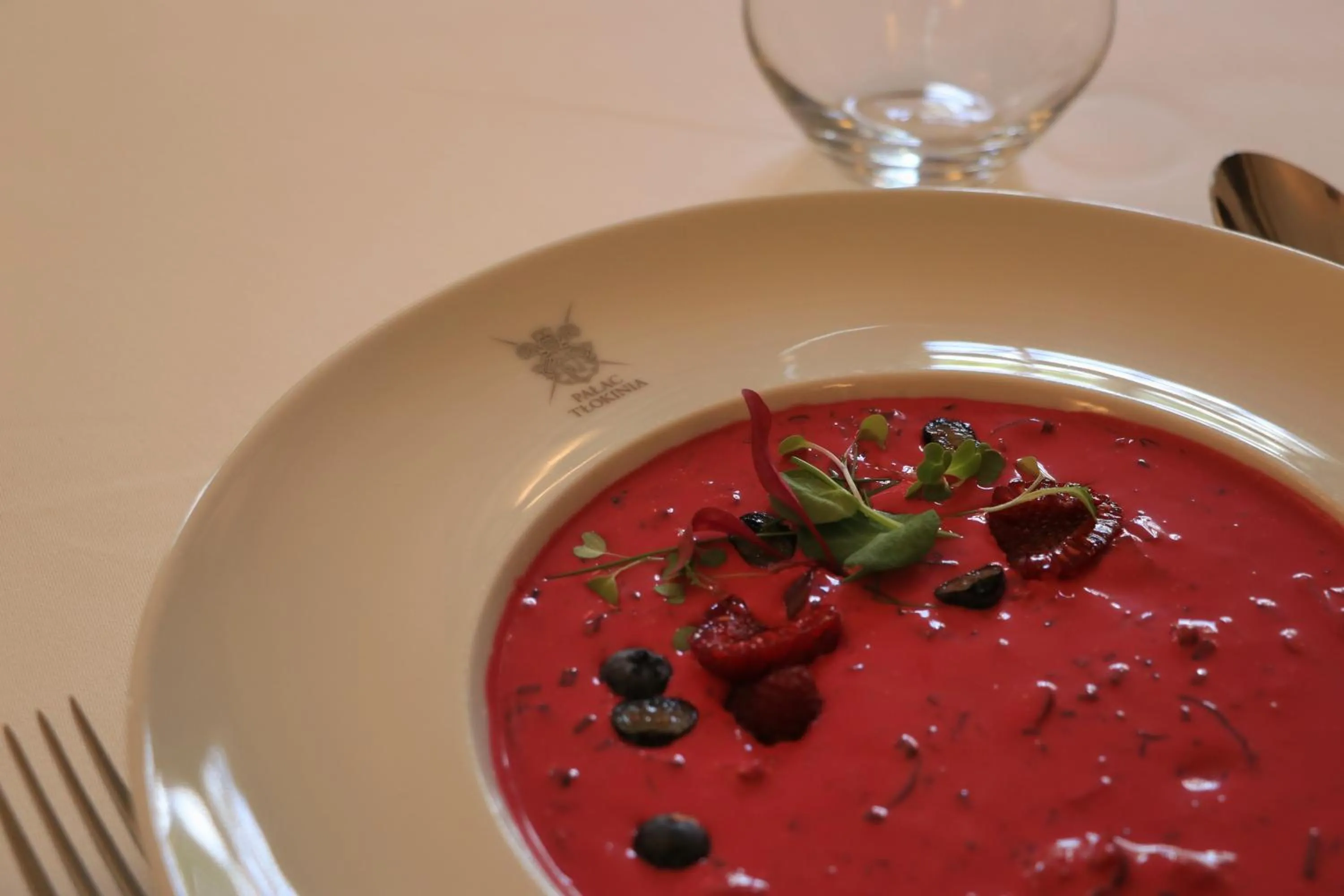 Food close-up in Pałac Tłokinia