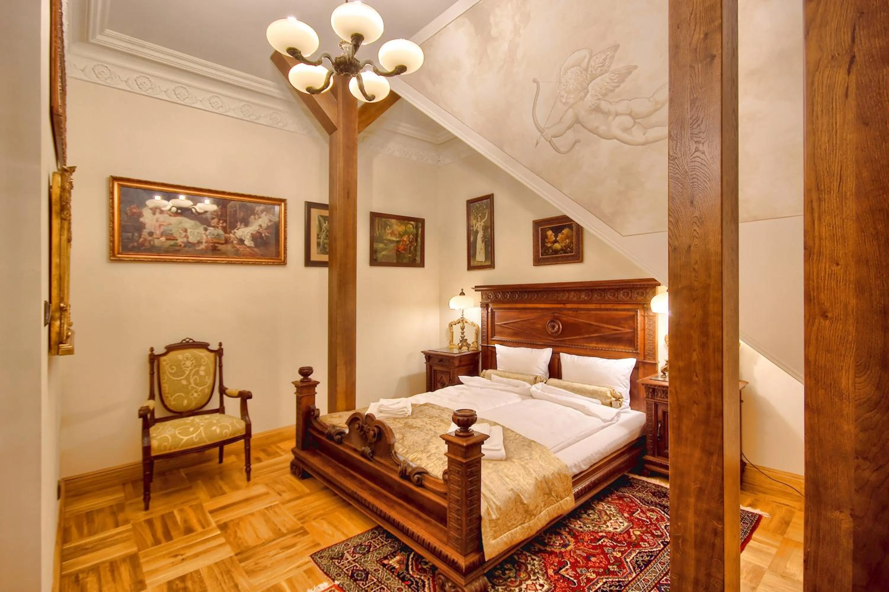 Bedroom, Bed in Pałac Tłokinia