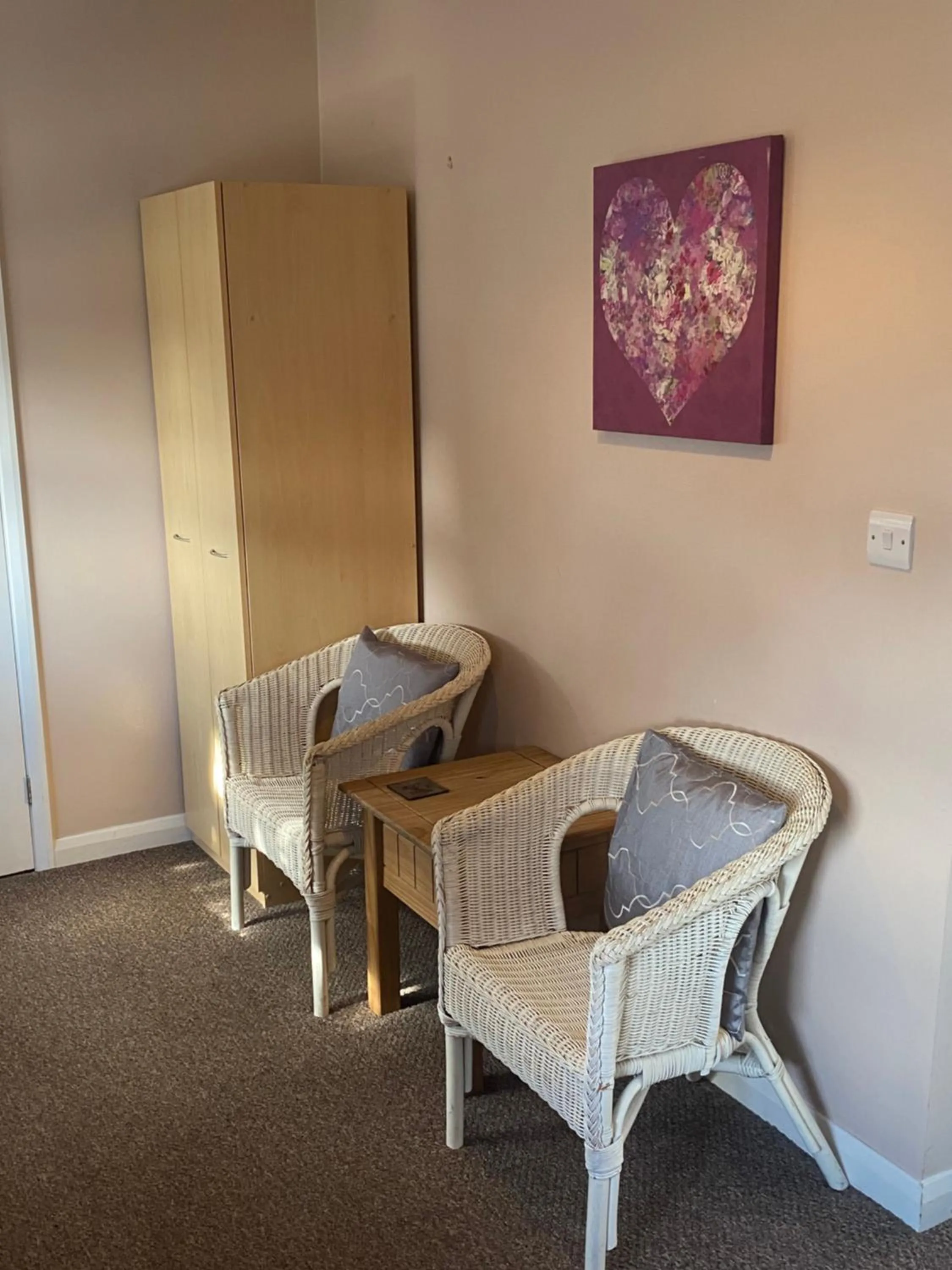 Seating area in White Heather Guest House