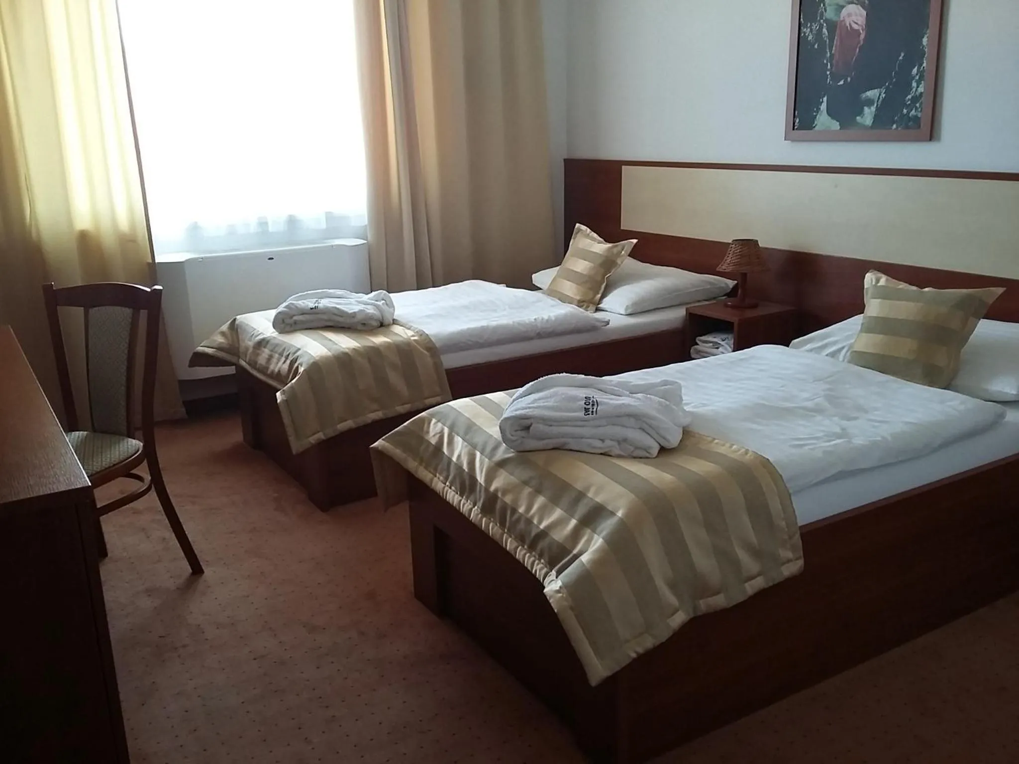 Decorative detail, Bed in Hotel Auto Jas