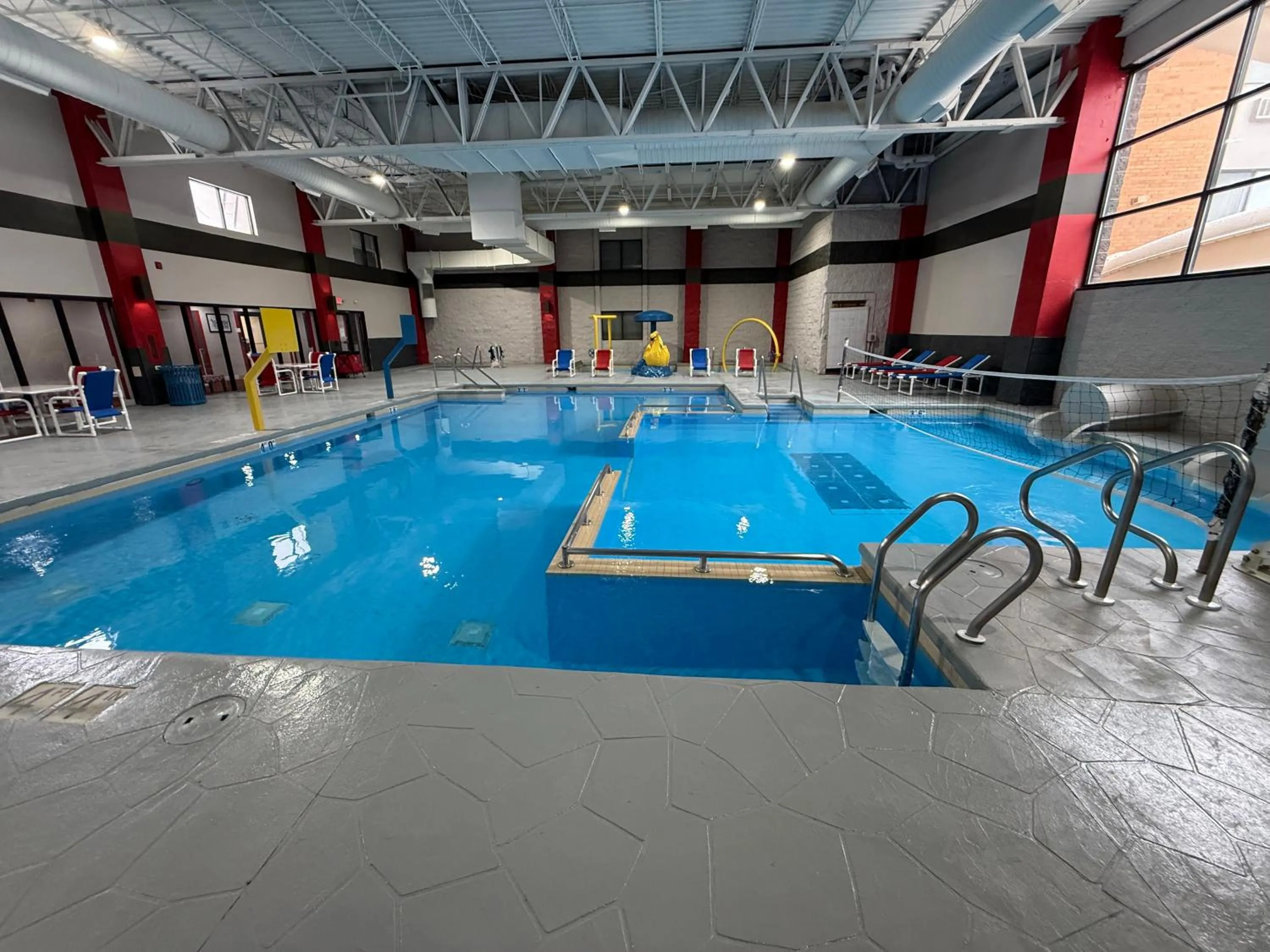 Pool view in Ramada by Wyndham Waupaca