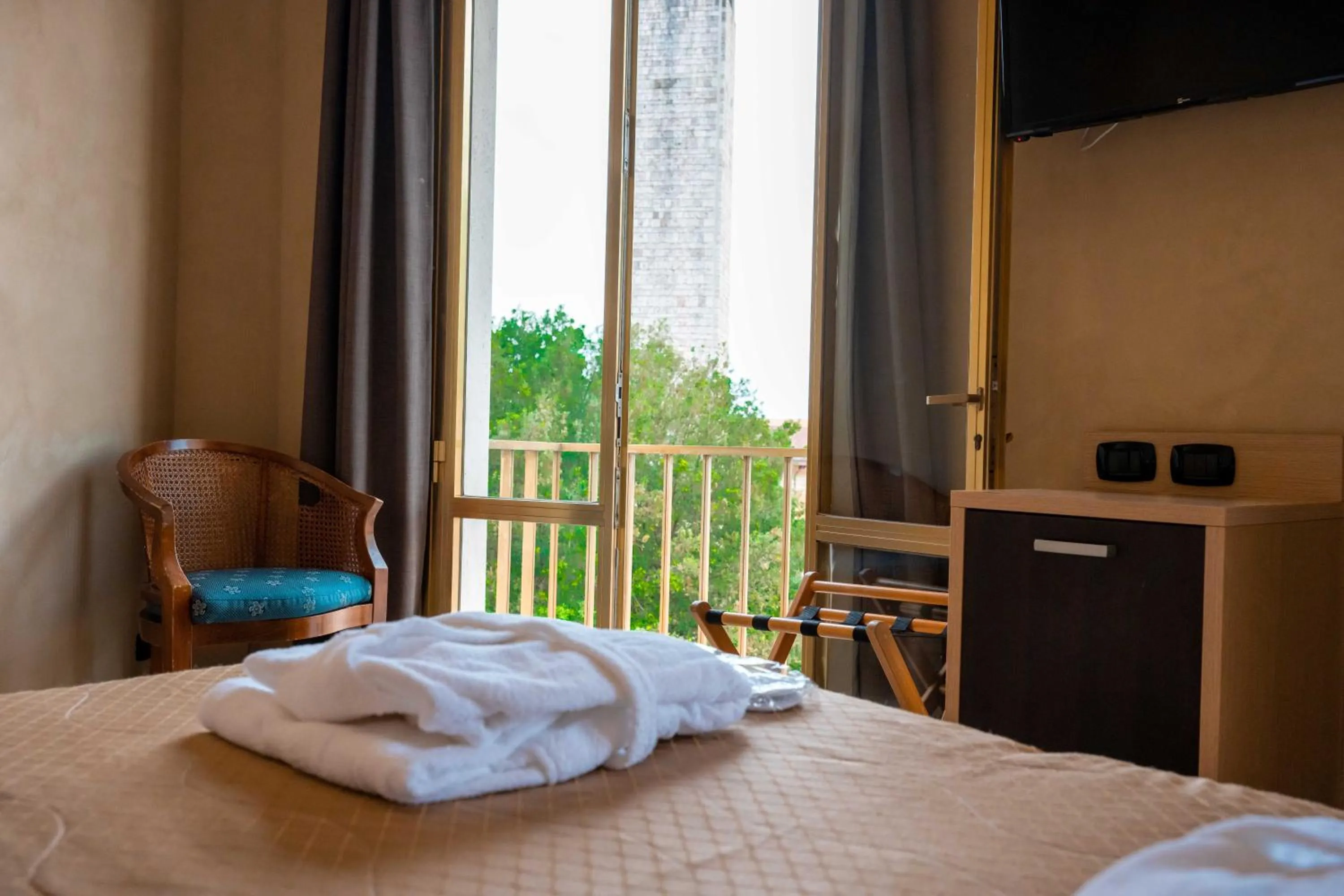 Bed in Hotel Terme Pellegrini