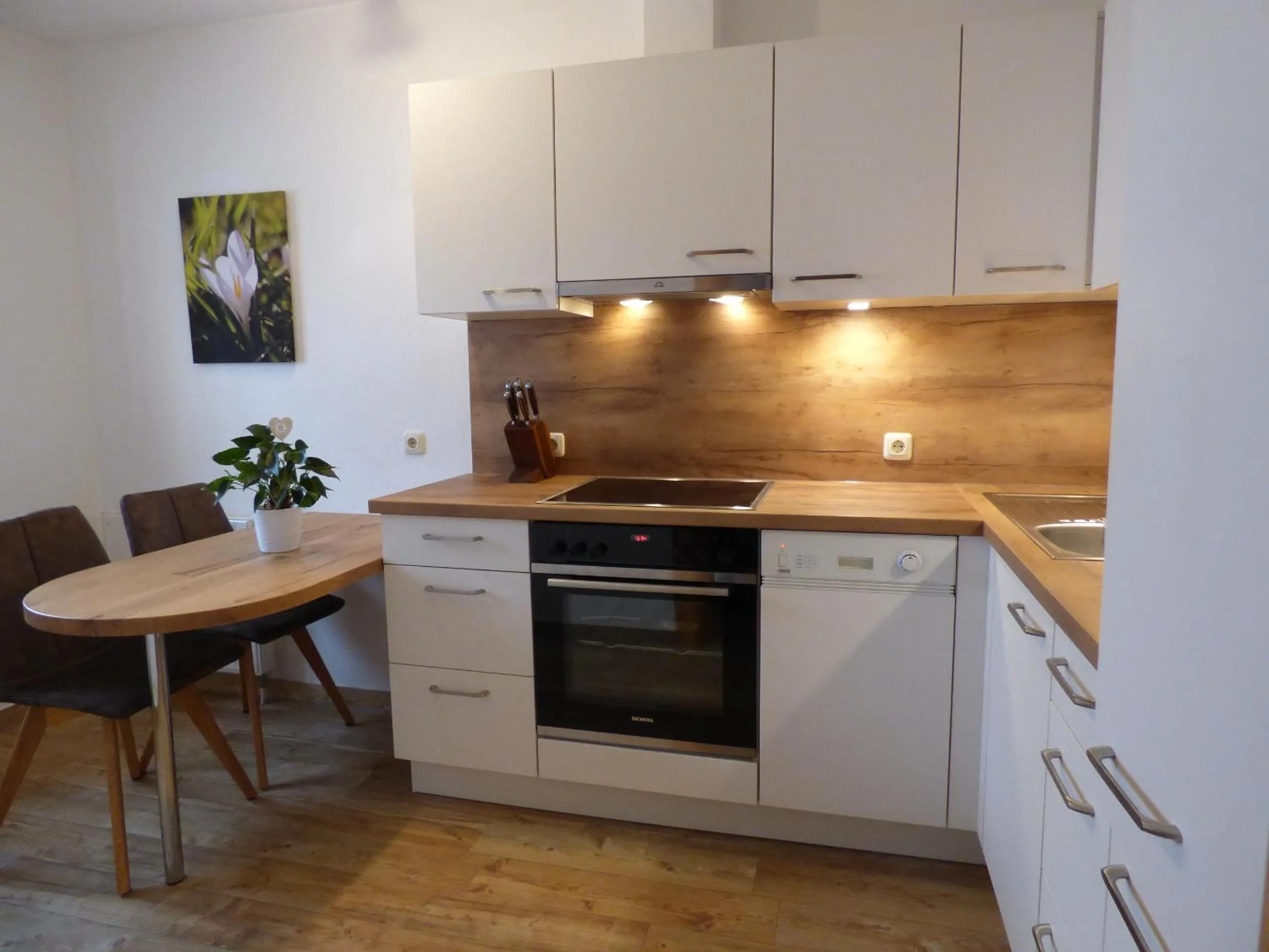 Kitchen or kitchenette in Ferienhaus Veider