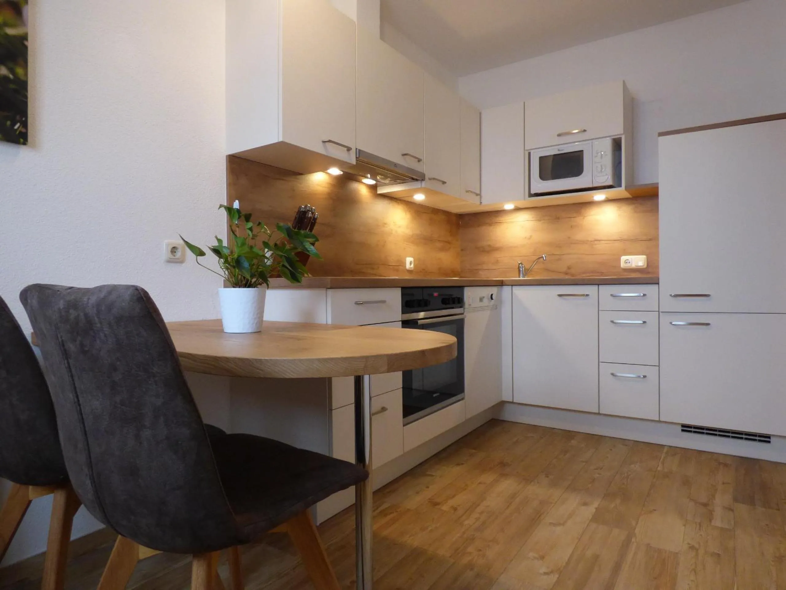Kitchen or kitchenette in Ferienhaus Veider