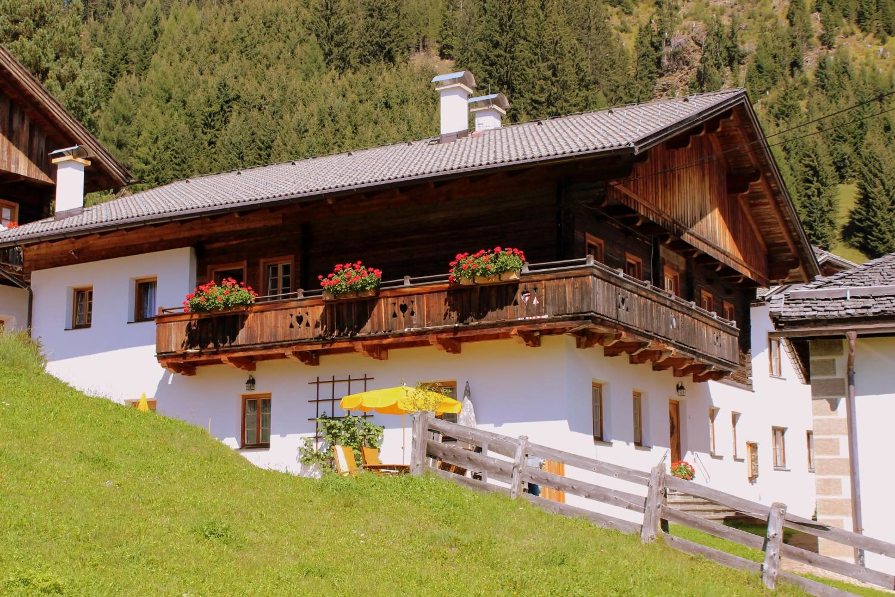 Garden in Ferienhaus Veider