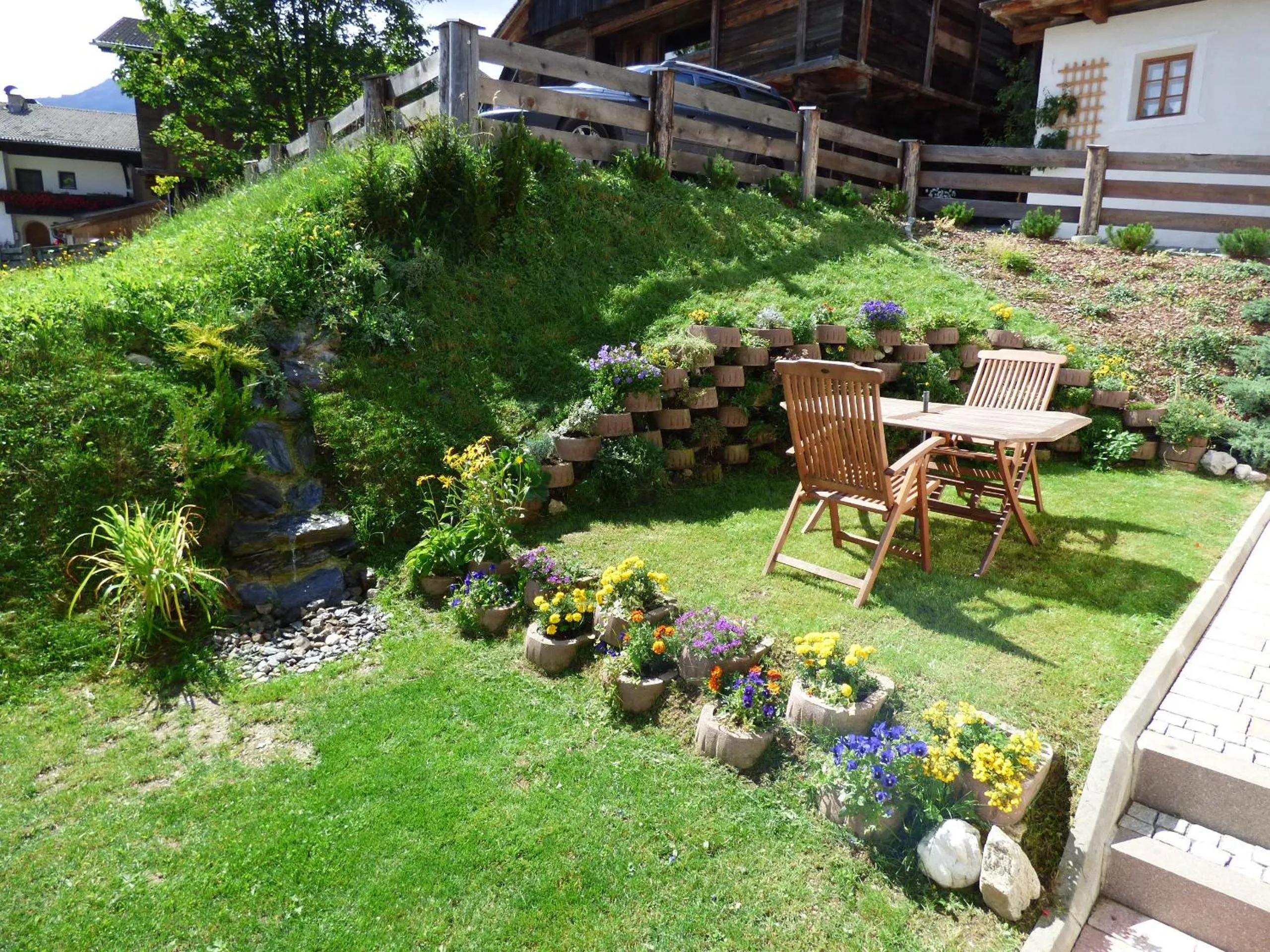 Garden in Ferienhaus Veider