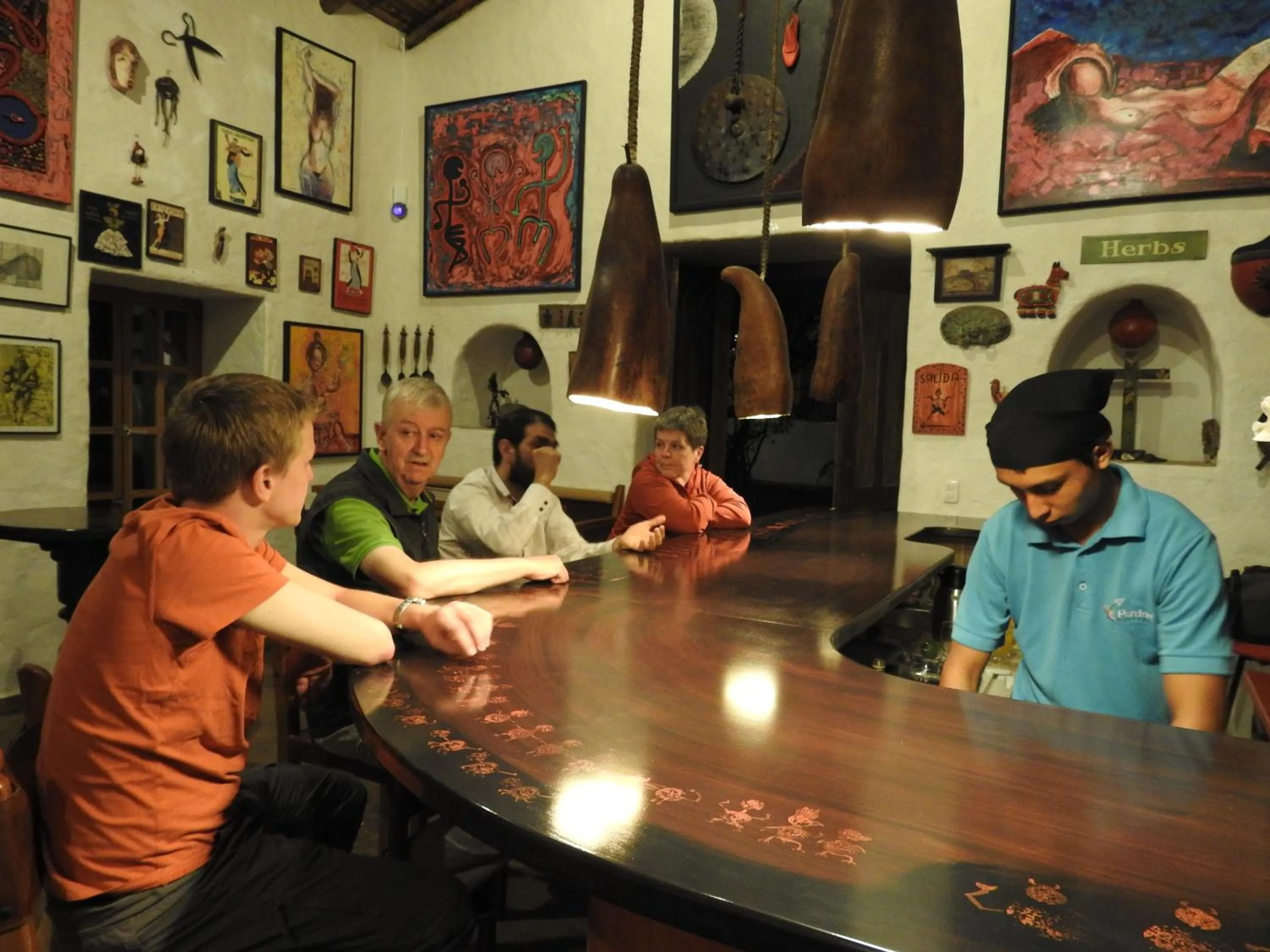 Lounge or bar in Hosteria Museart Pantavi