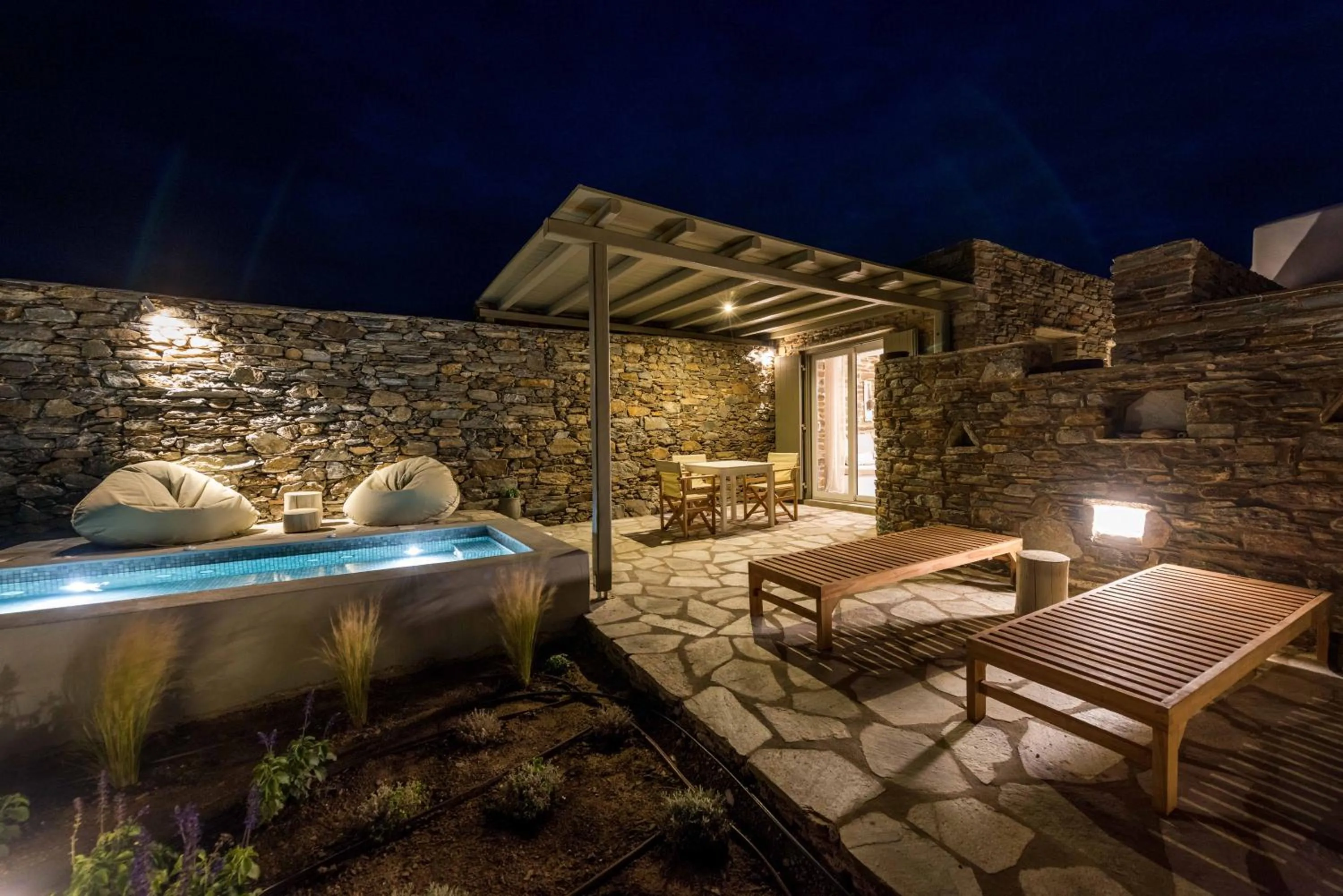 Patio in VATHI BLEU PRIVATE VILLAS