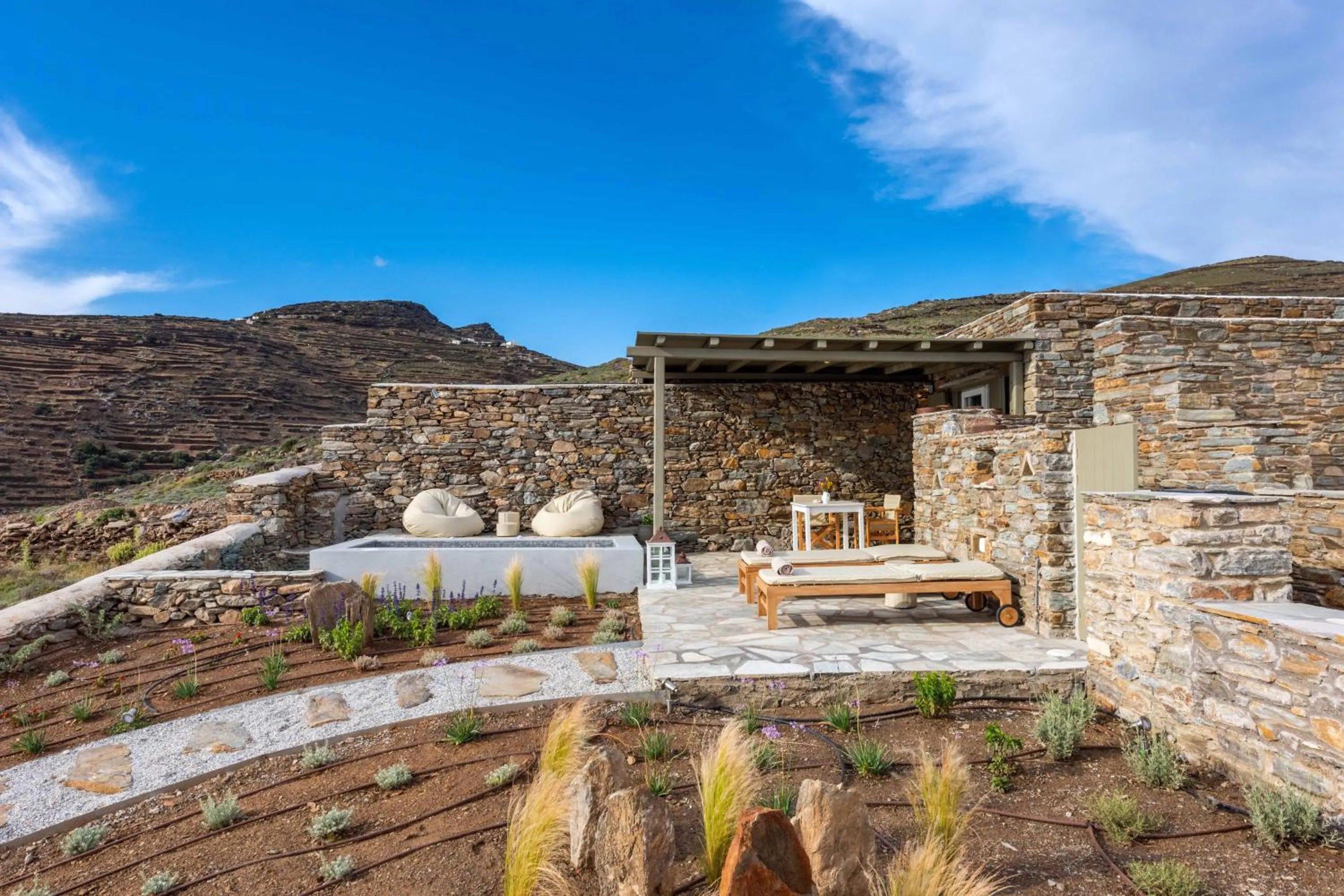Patio in VATHI BLEU PRIVATE VILLAS