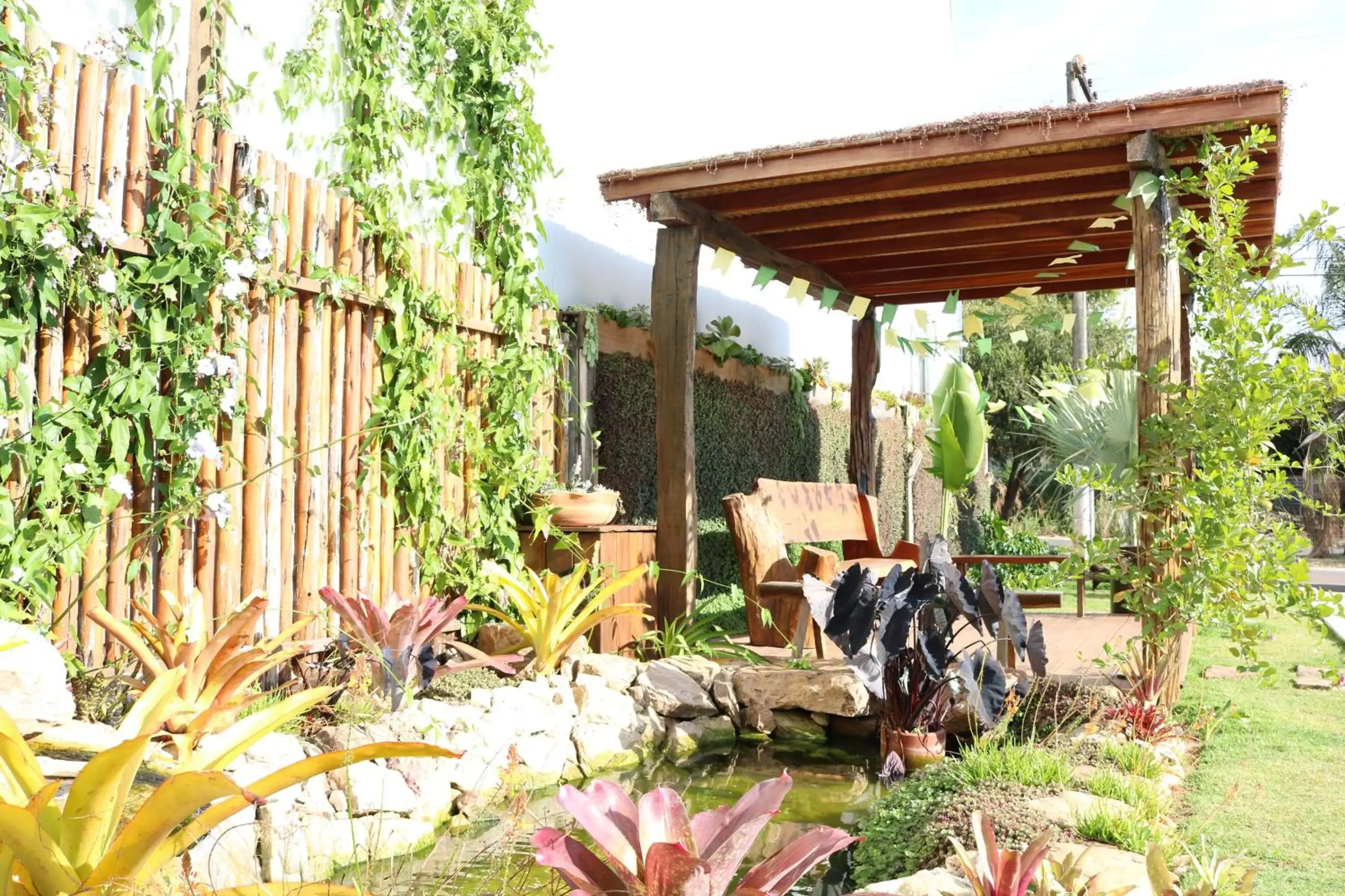 Garden view in Café Palace Hotel Garden view in Café Palace Hotel