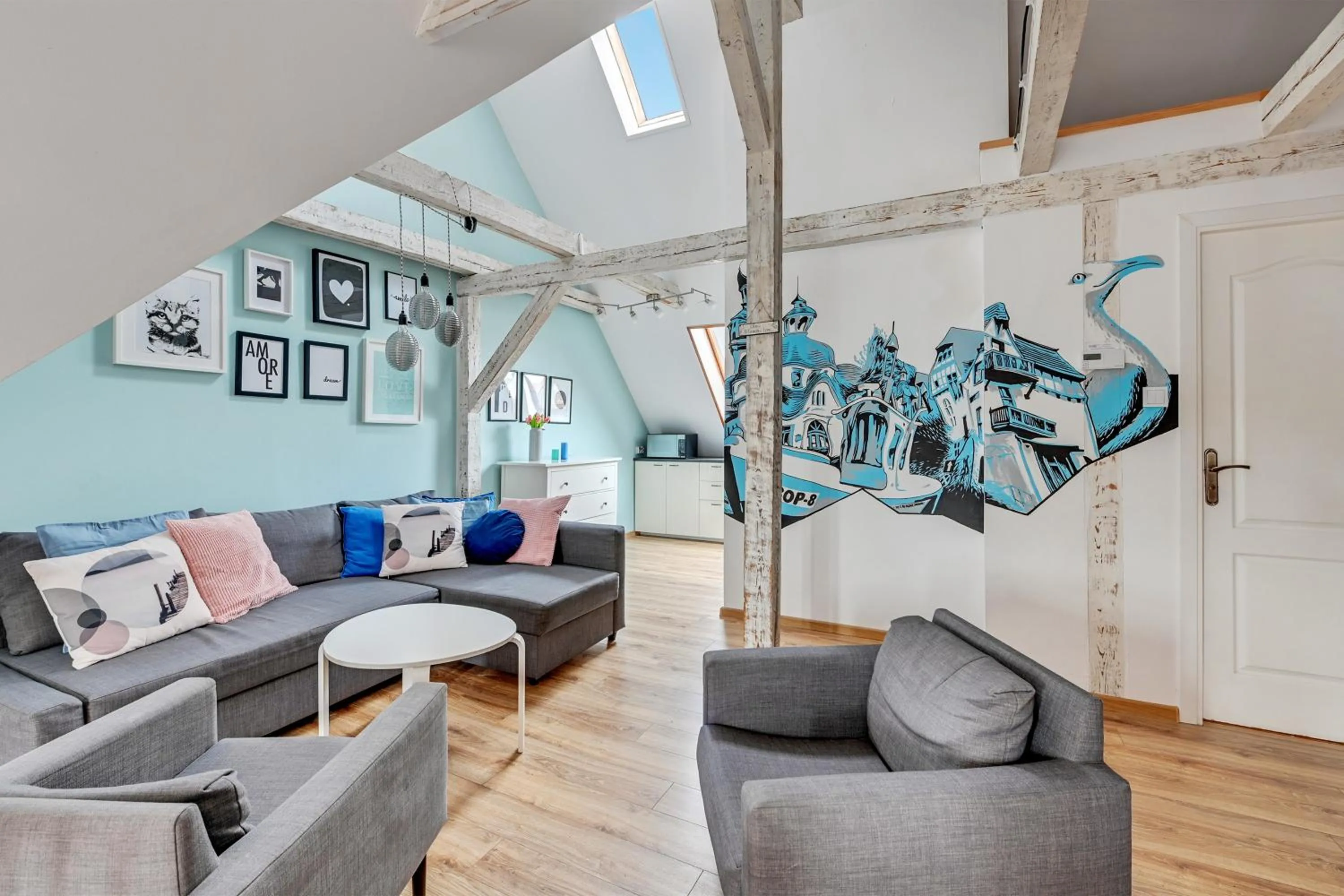 Living room in Grand Apartments - Happy Loft Apartment