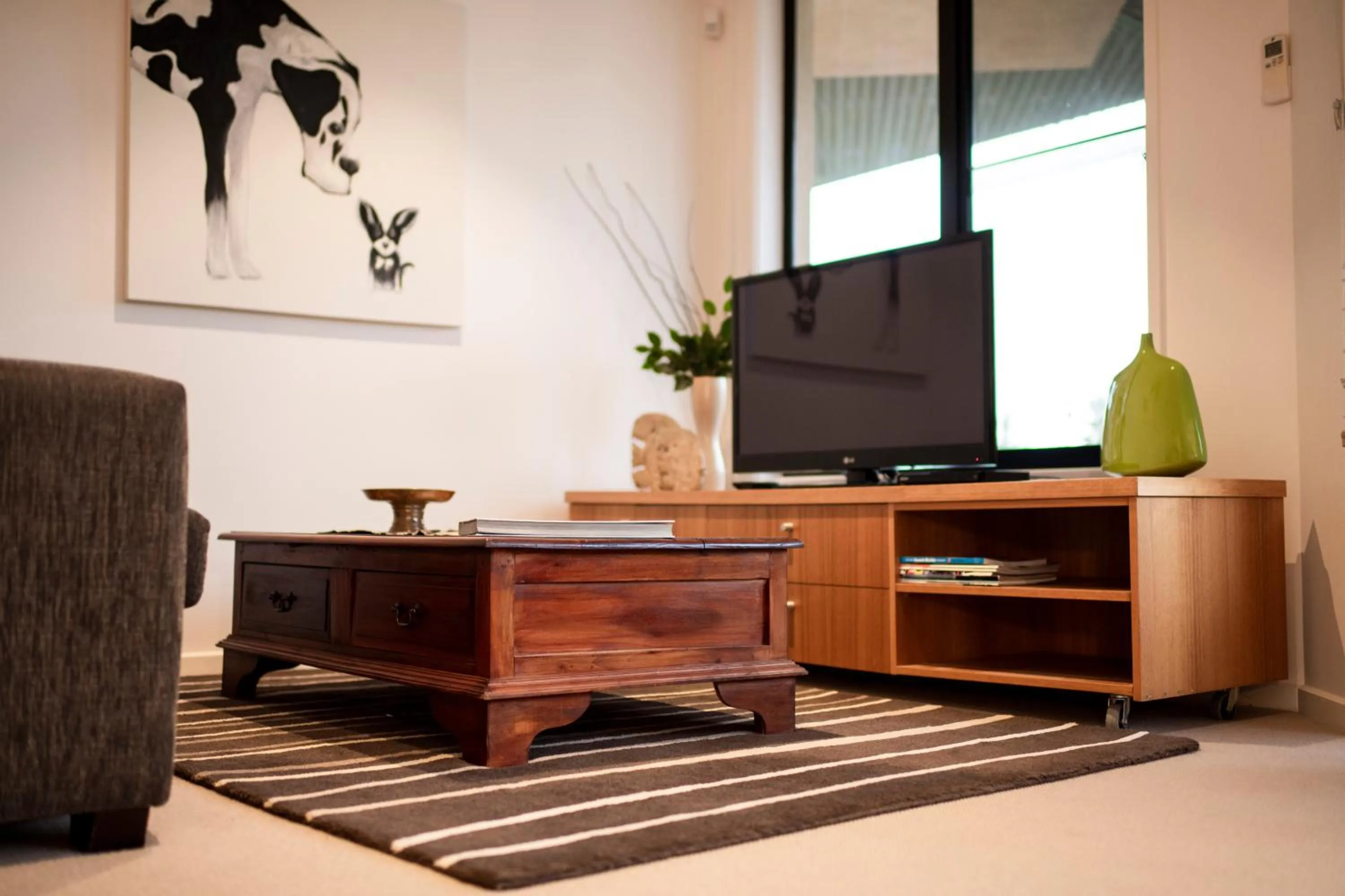 Living room in Hilltop Apartments Phillip Island