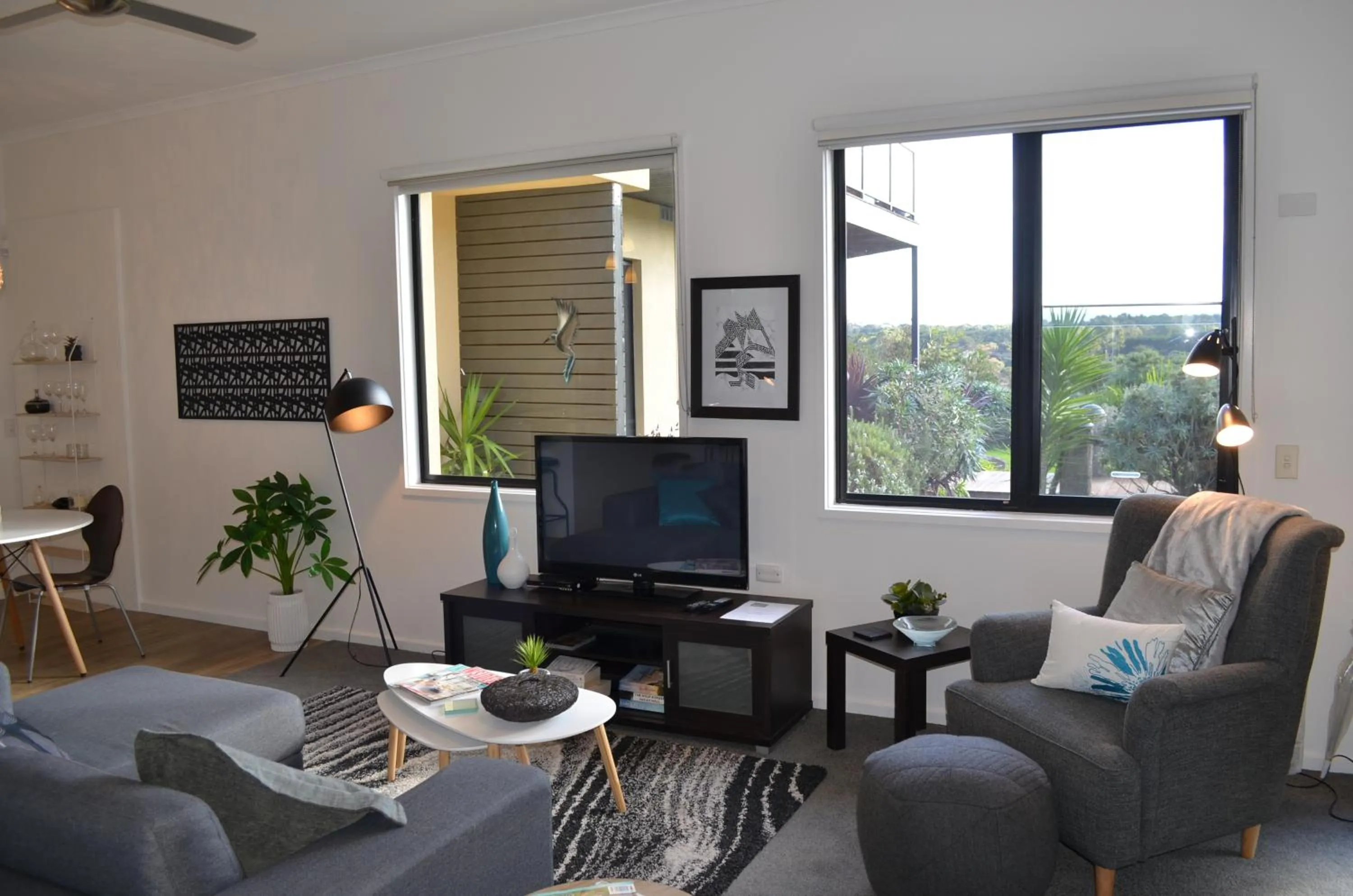 Living room in Hilltop Apartments Phillip Island