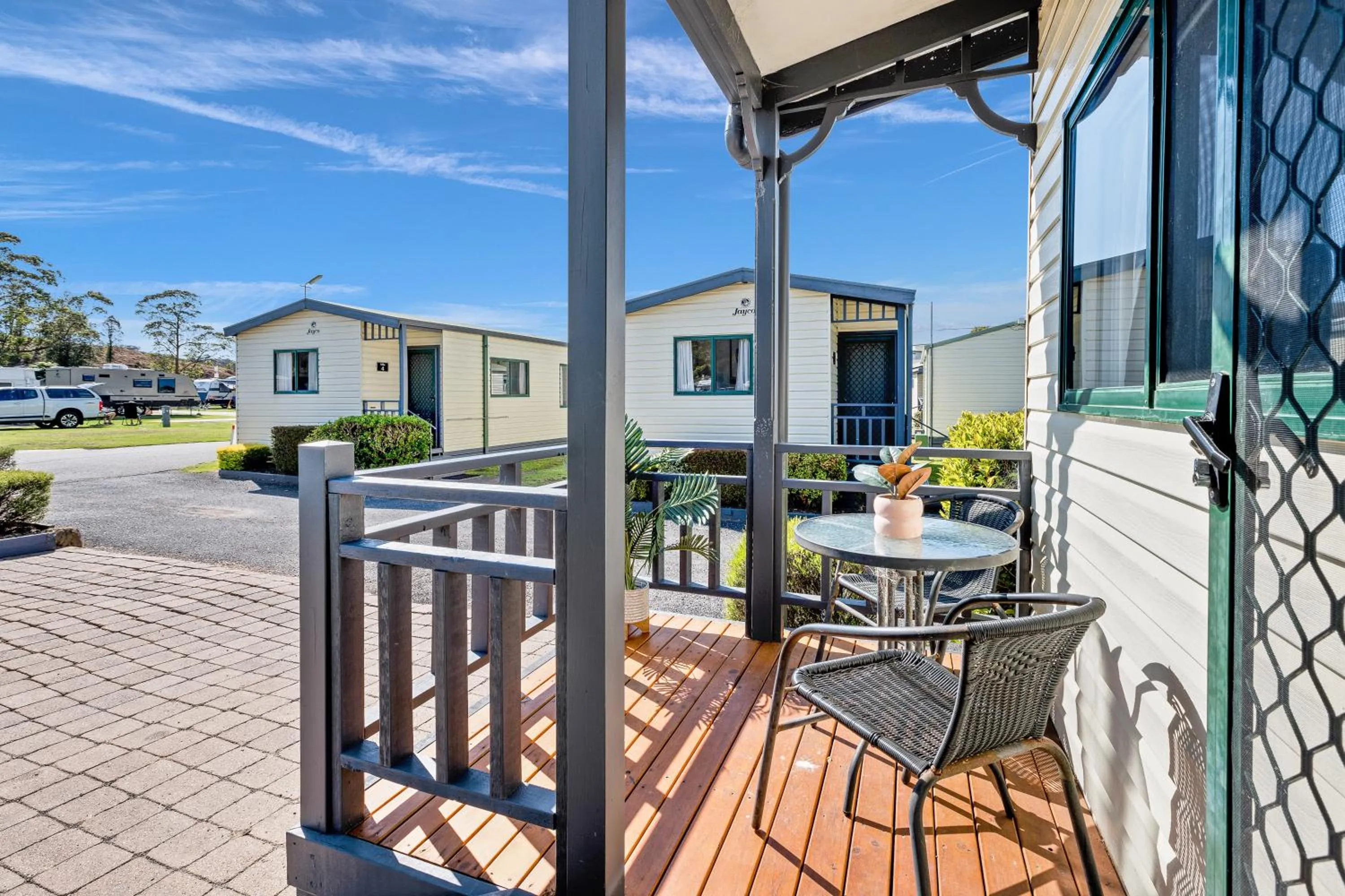 Patio in Tasman Holiday Parks - Merimbula