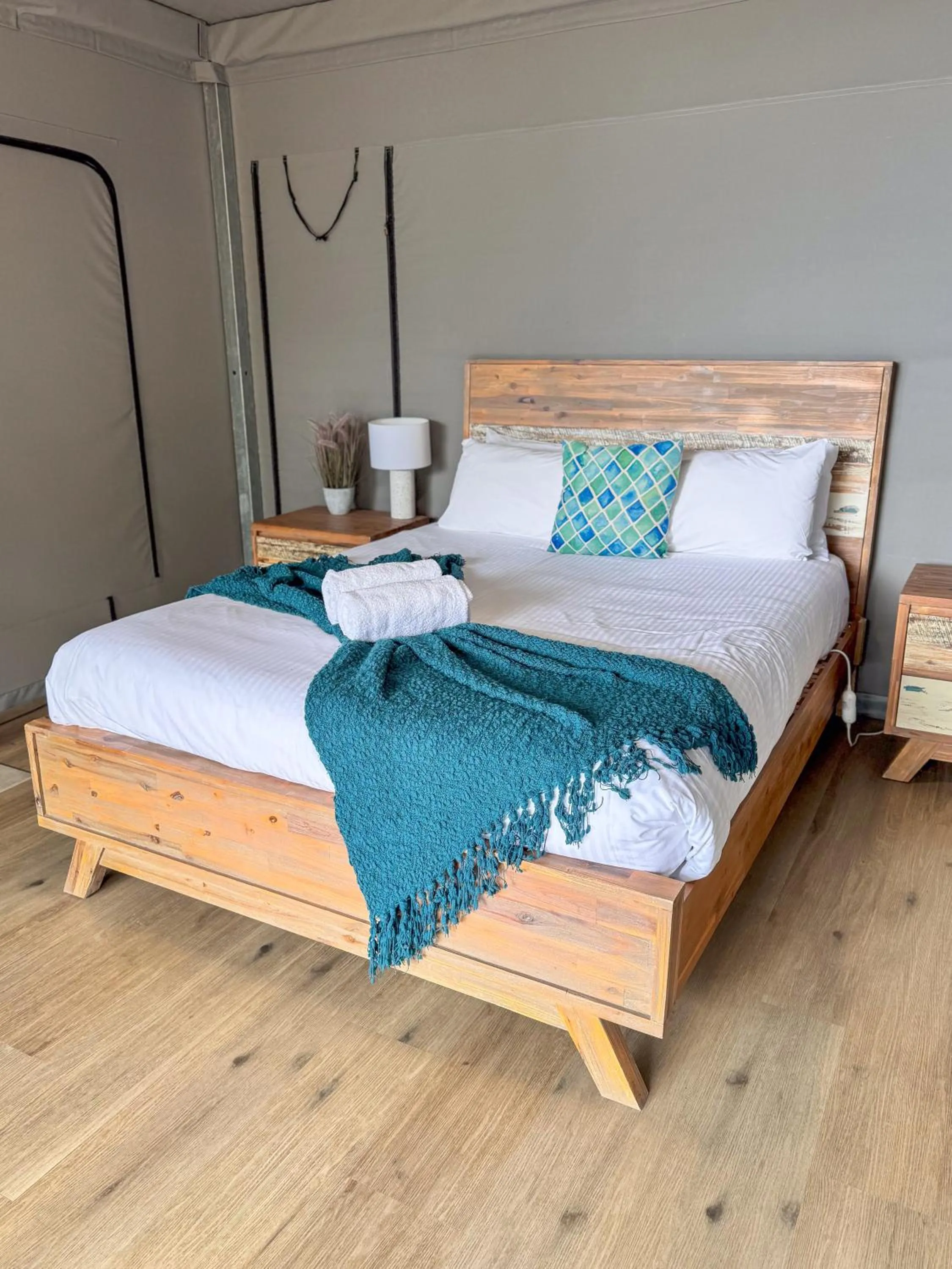 Bed in Lorne Foreshore Caravan Park