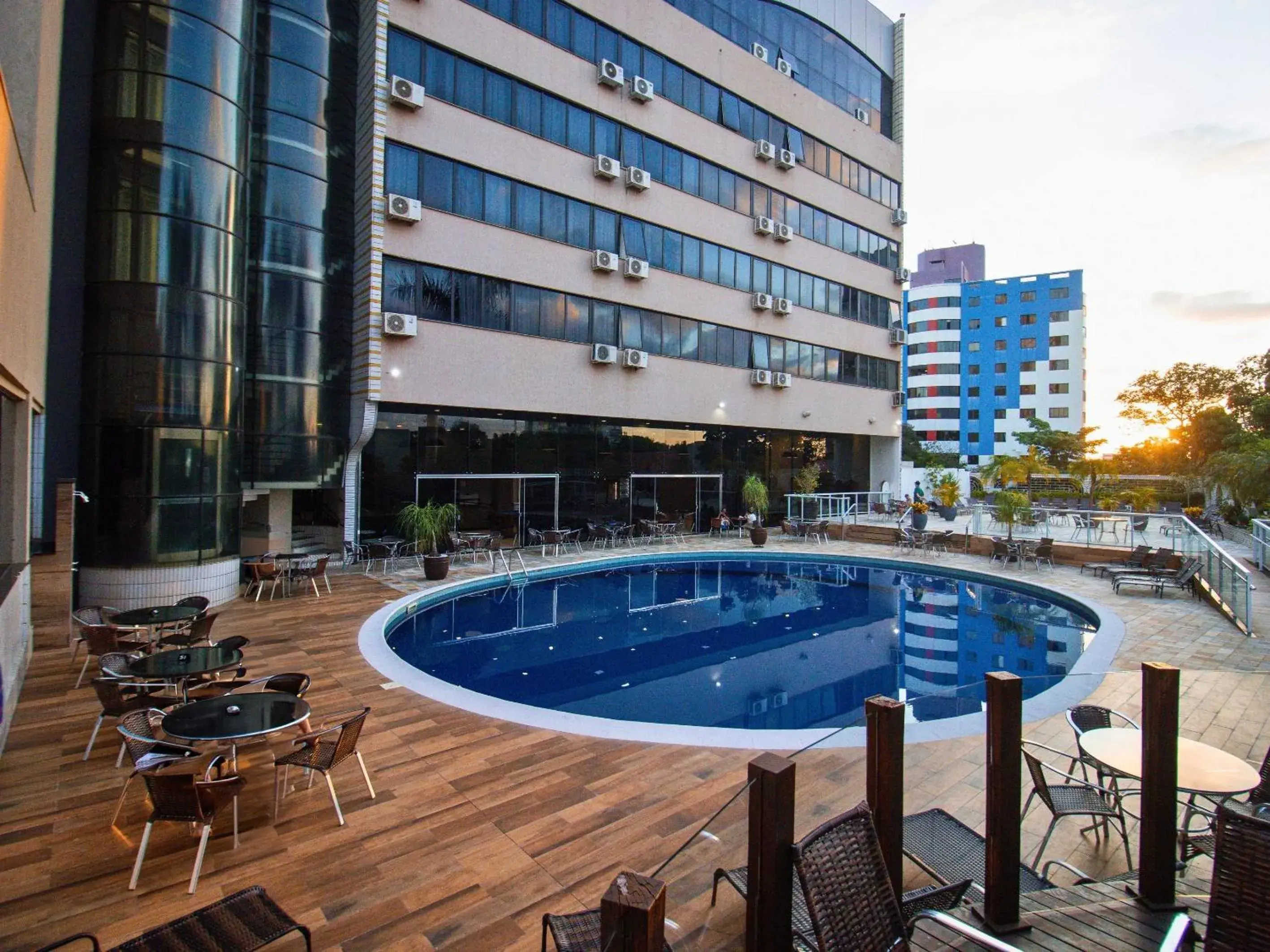 Pool view in Continental Inn Pool view in Continental Inn