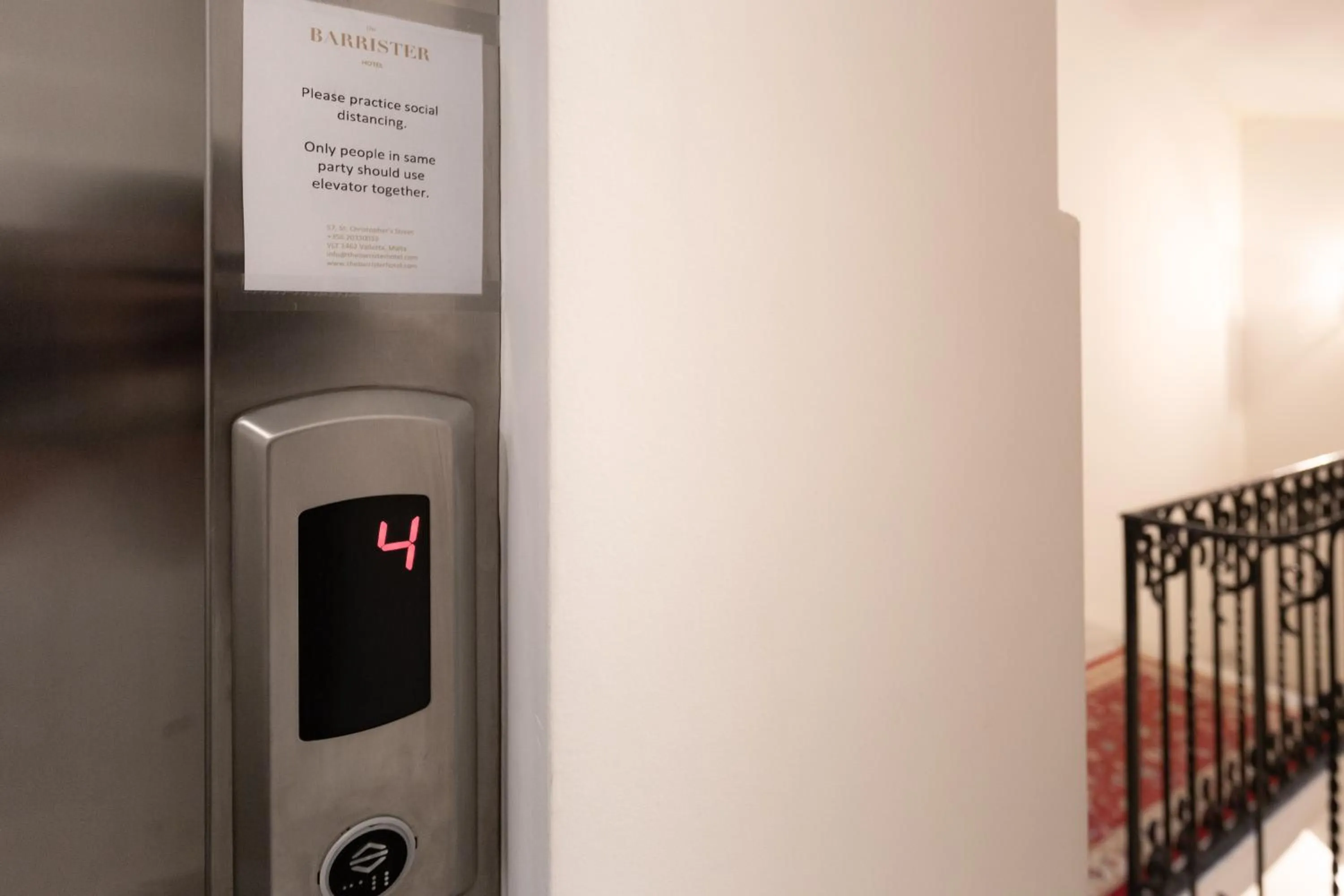 elevator in The Barrister