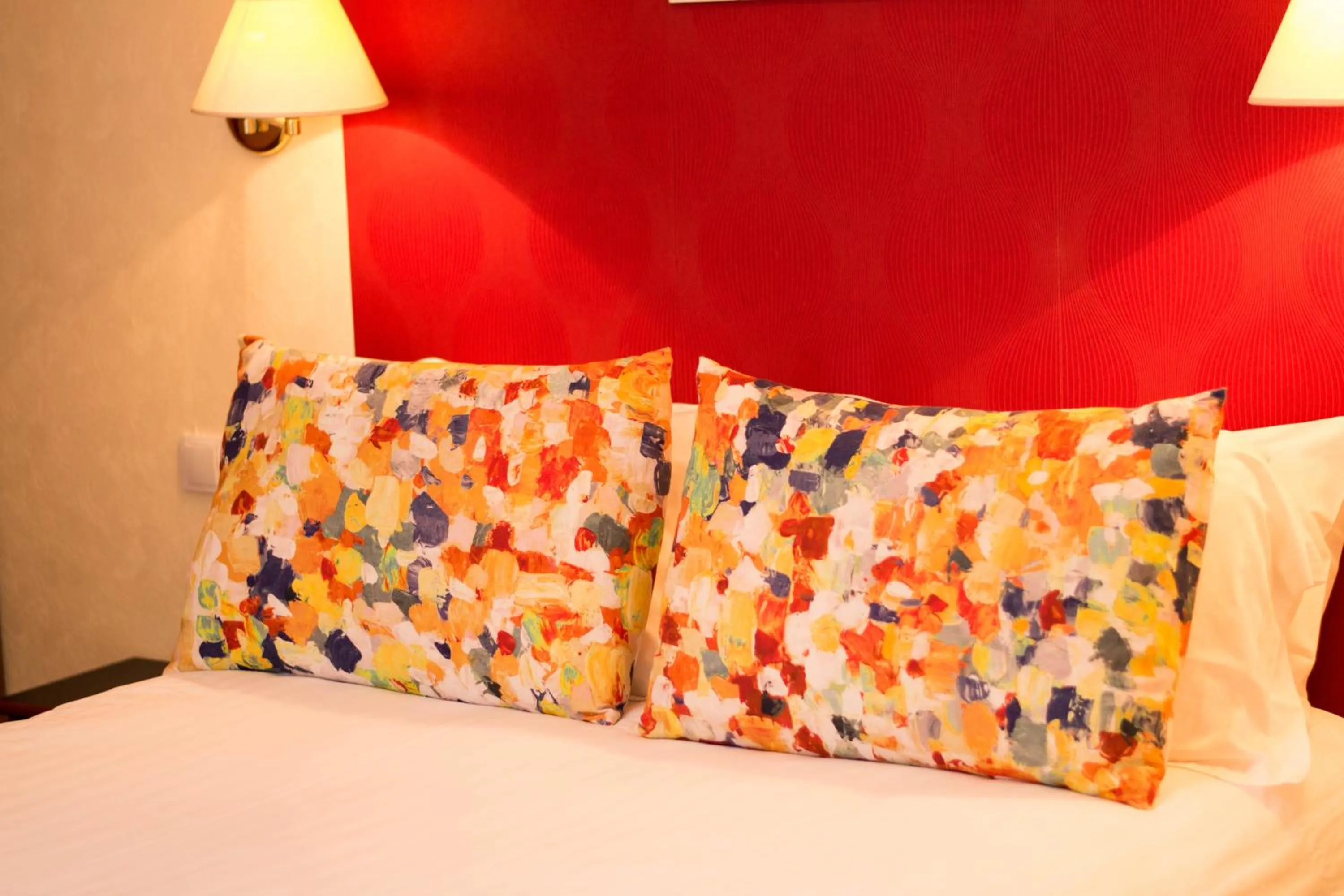 Bed in Hôtel Restaurant Des Remparts