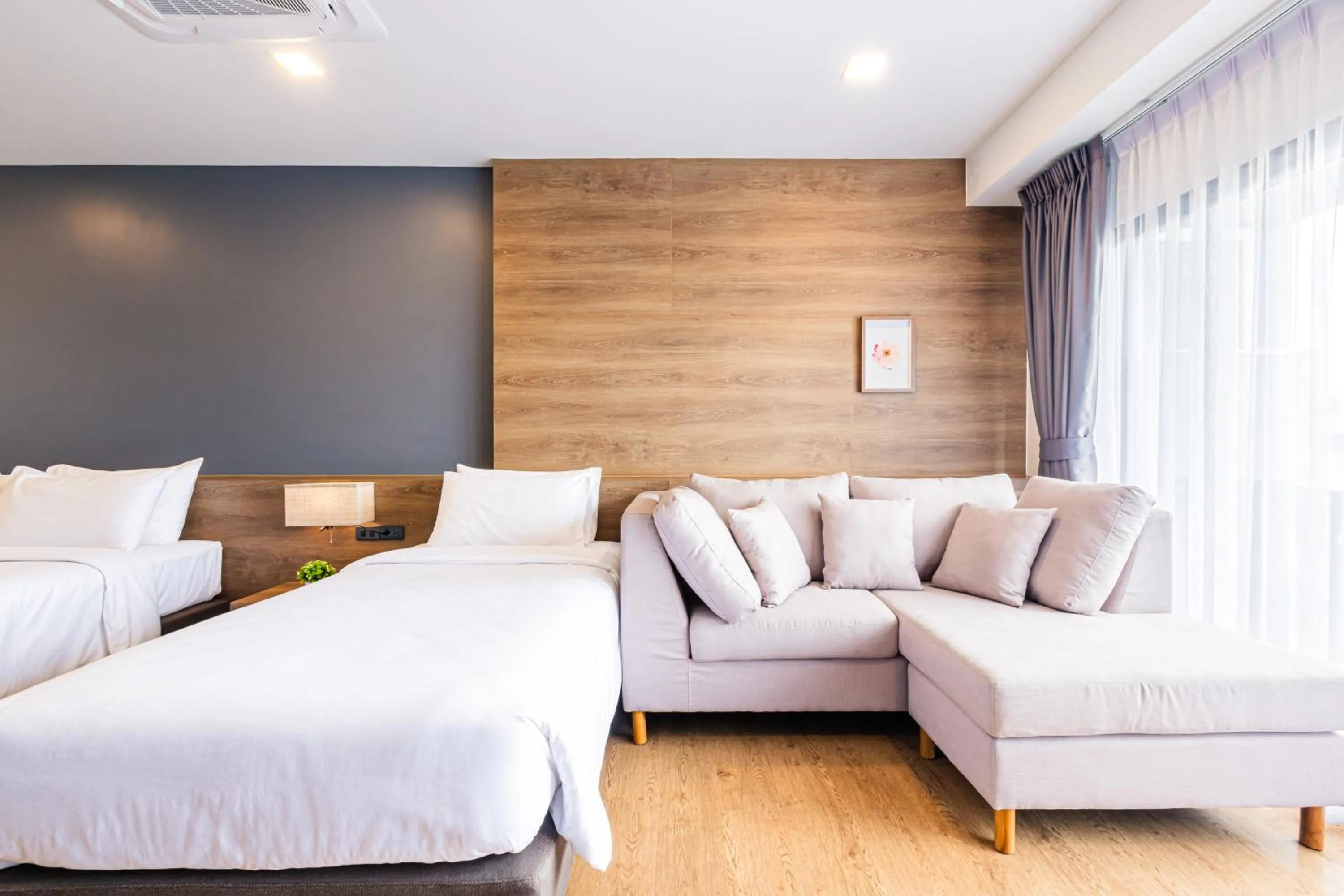 Bed in Icon Park Hotel, Chiang Mai- SHA Extra Plus