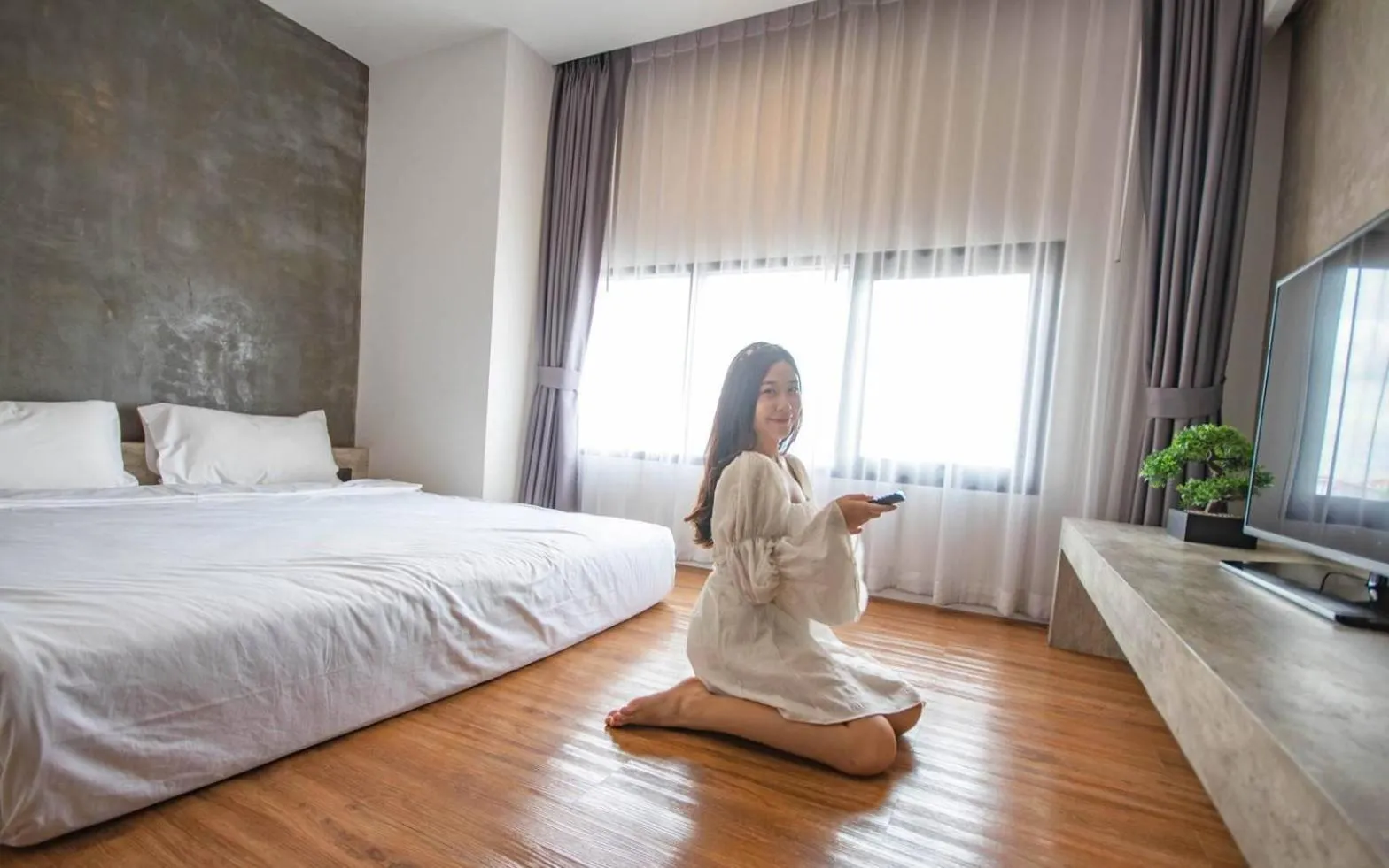 Decorative detail, Bed in Icon Park Hotel, Chiang Mai- SHA Extra Plus