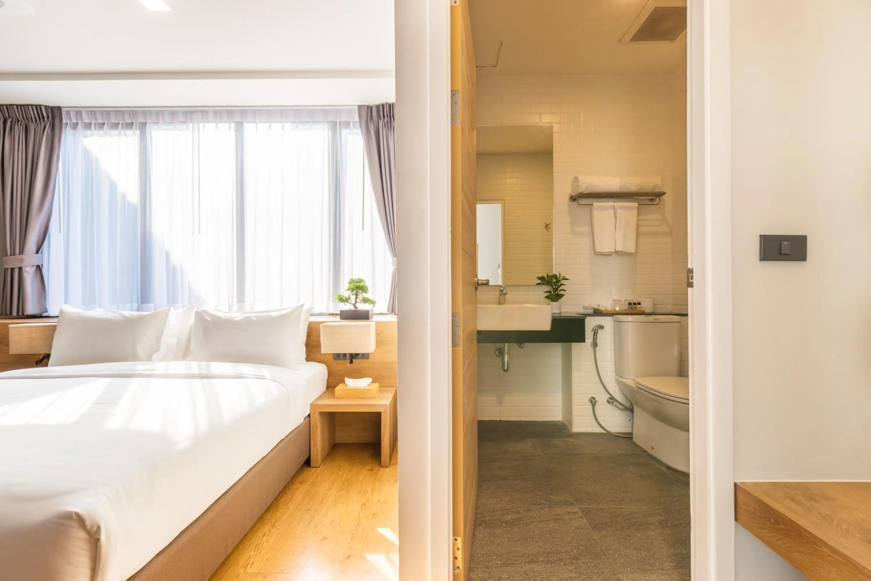 Bed in Icon Park Hotel, Chiang Mai- SHA Extra Plus