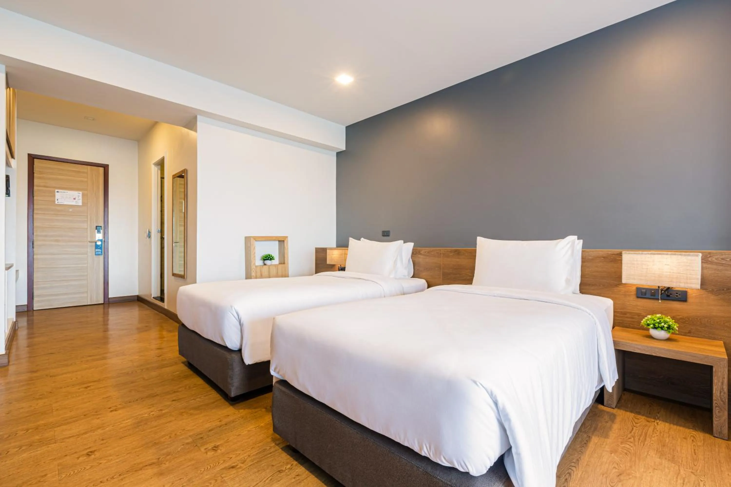 Bed in Icon Park Hotel, Chiang Mai- SHA Extra Plus