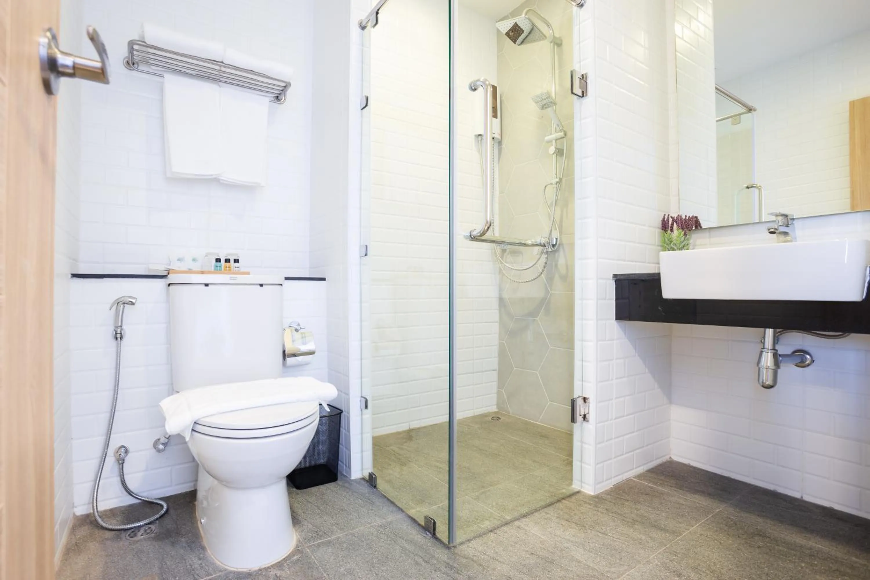 Shower in Icon Park Hotel, Chiang Mai- SHA Extra Plus