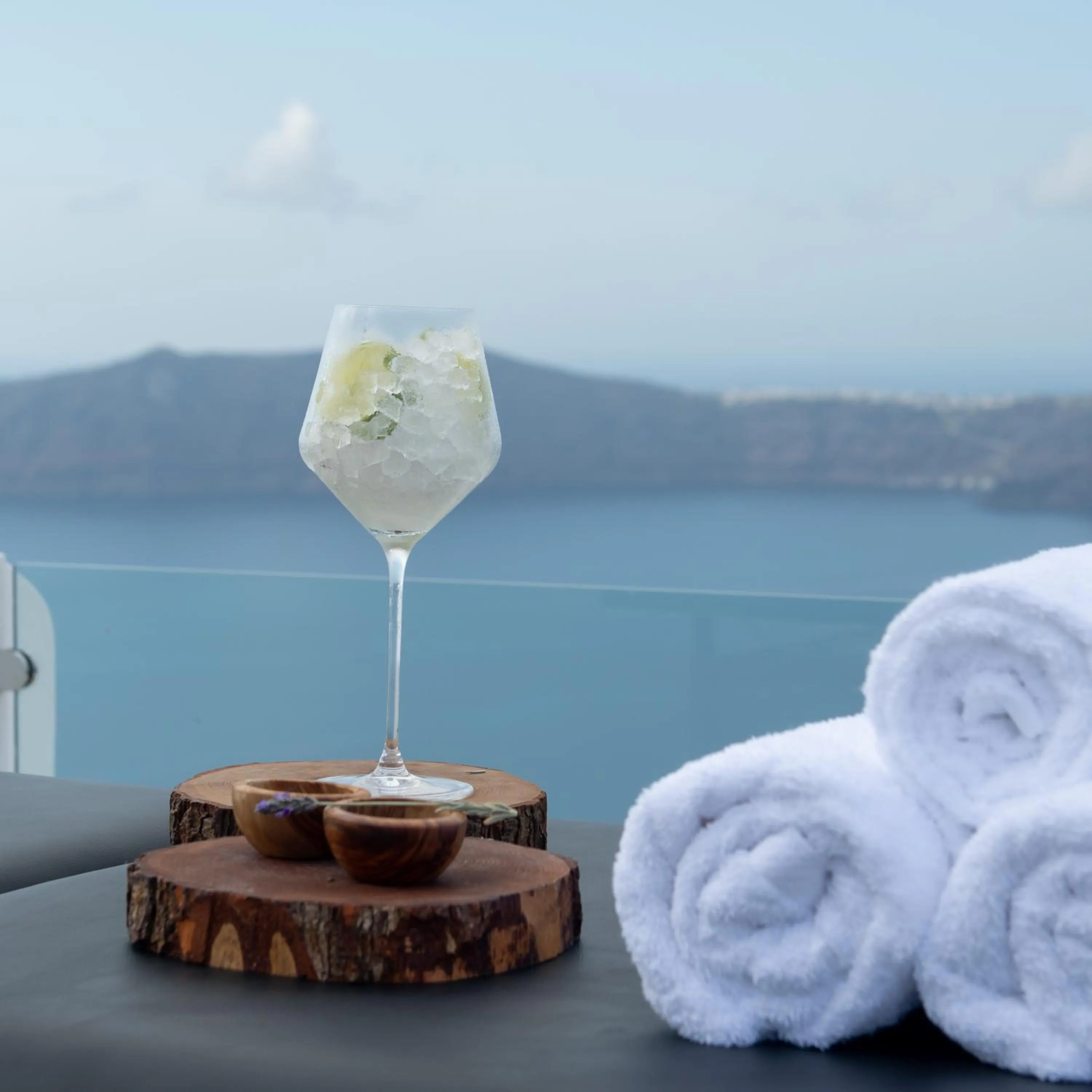 Drinks in Above Blue Suites