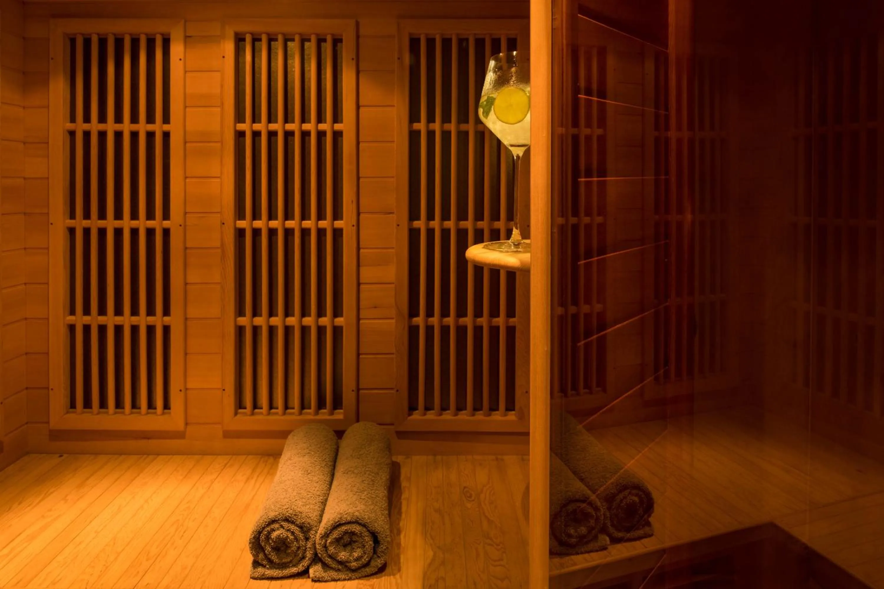 Sauna in Above Blue Suites