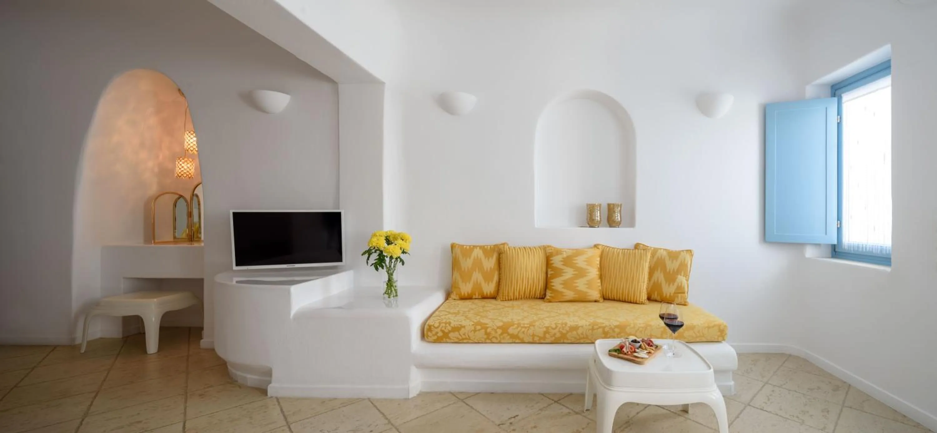 Living room in Above Blue Suites