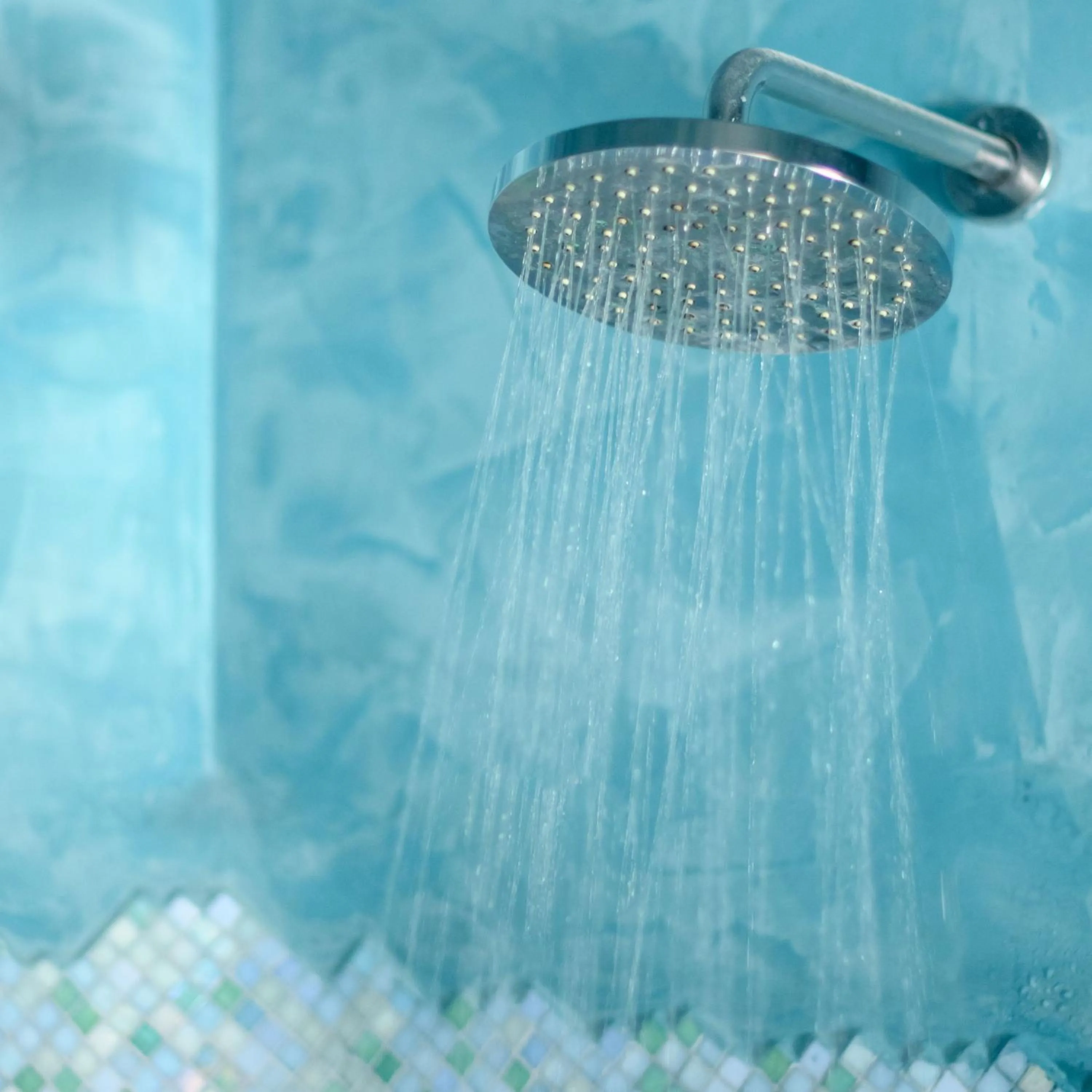 Shower in Above Blue Suites