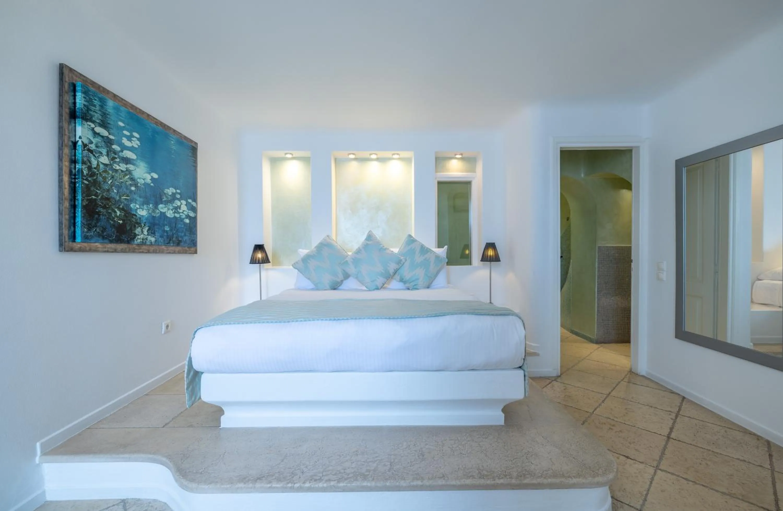 Bedroom, Bed in Above Blue Suites