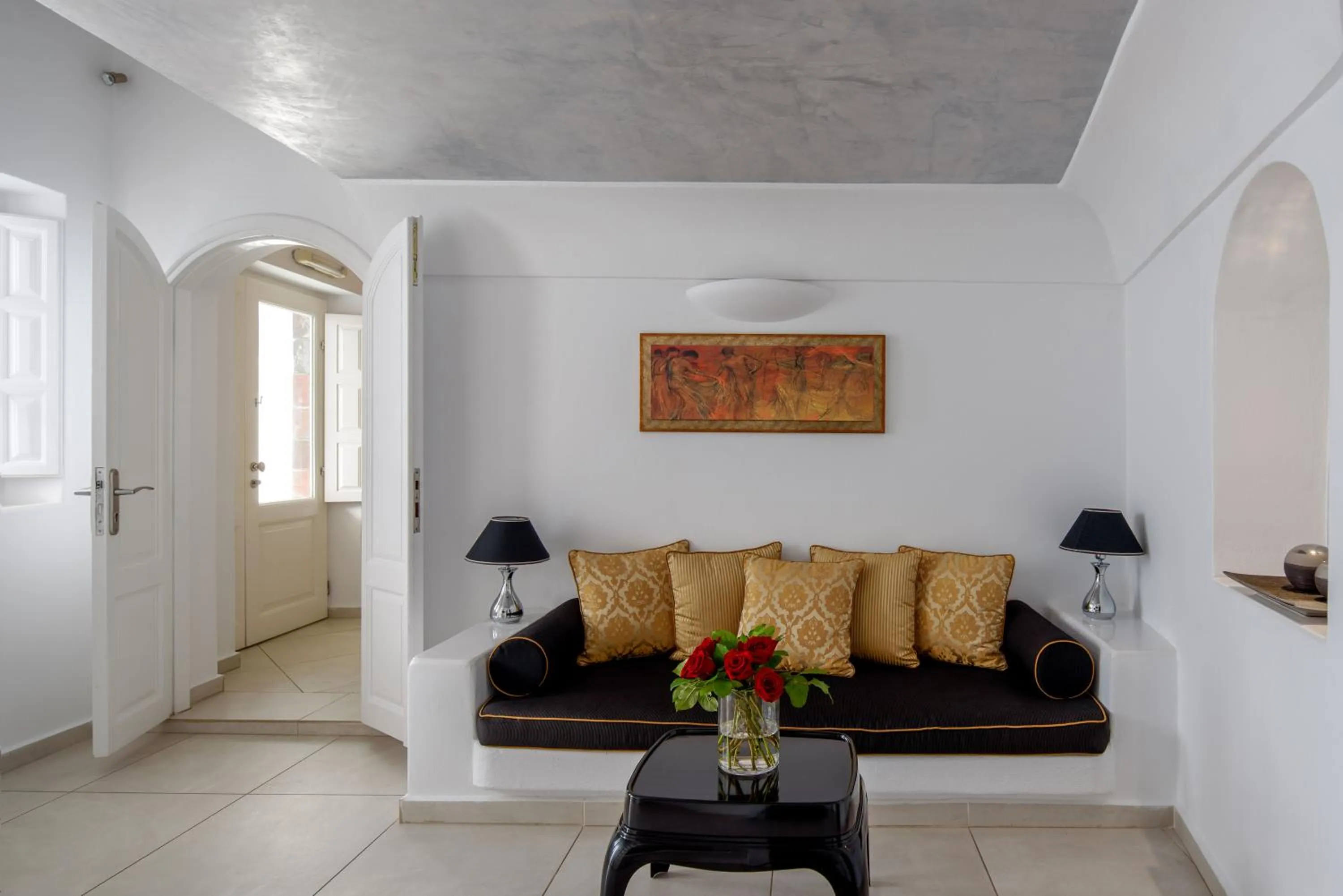 Seating area in Above Blue Suites