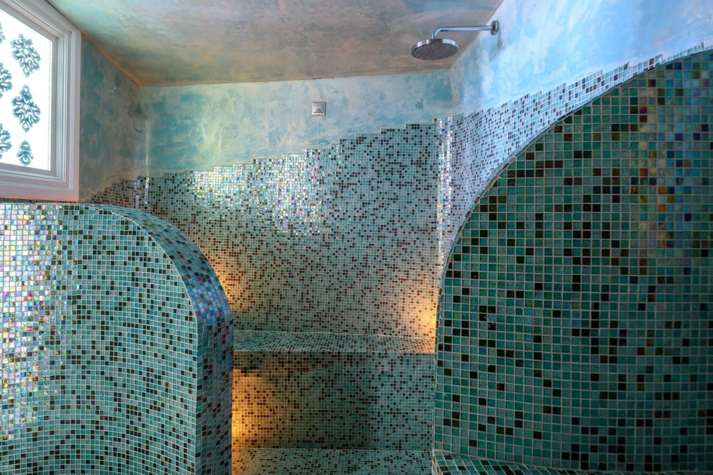 Shower in Above Blue Suites