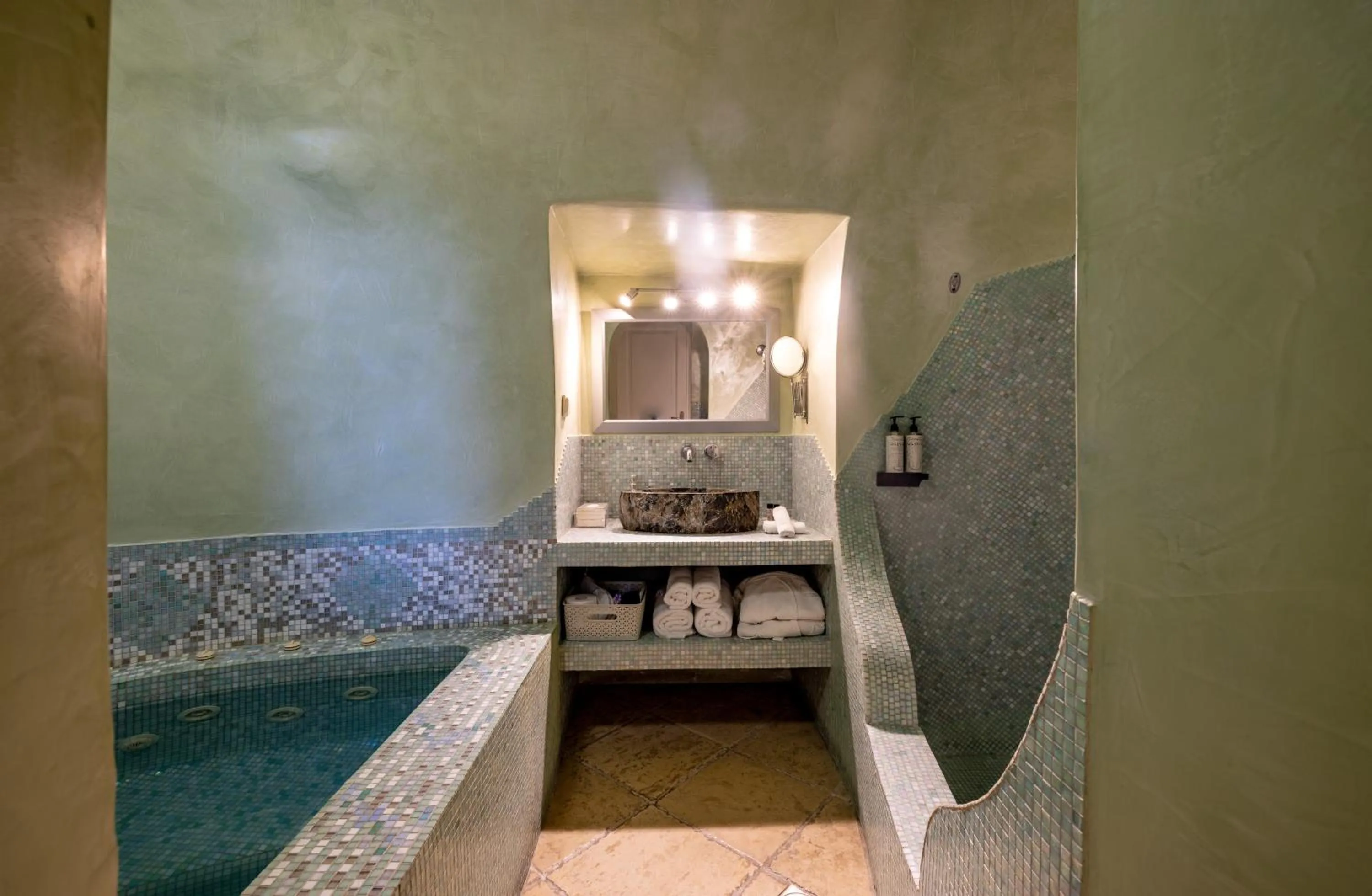 Bathroom in Above Blue Suites