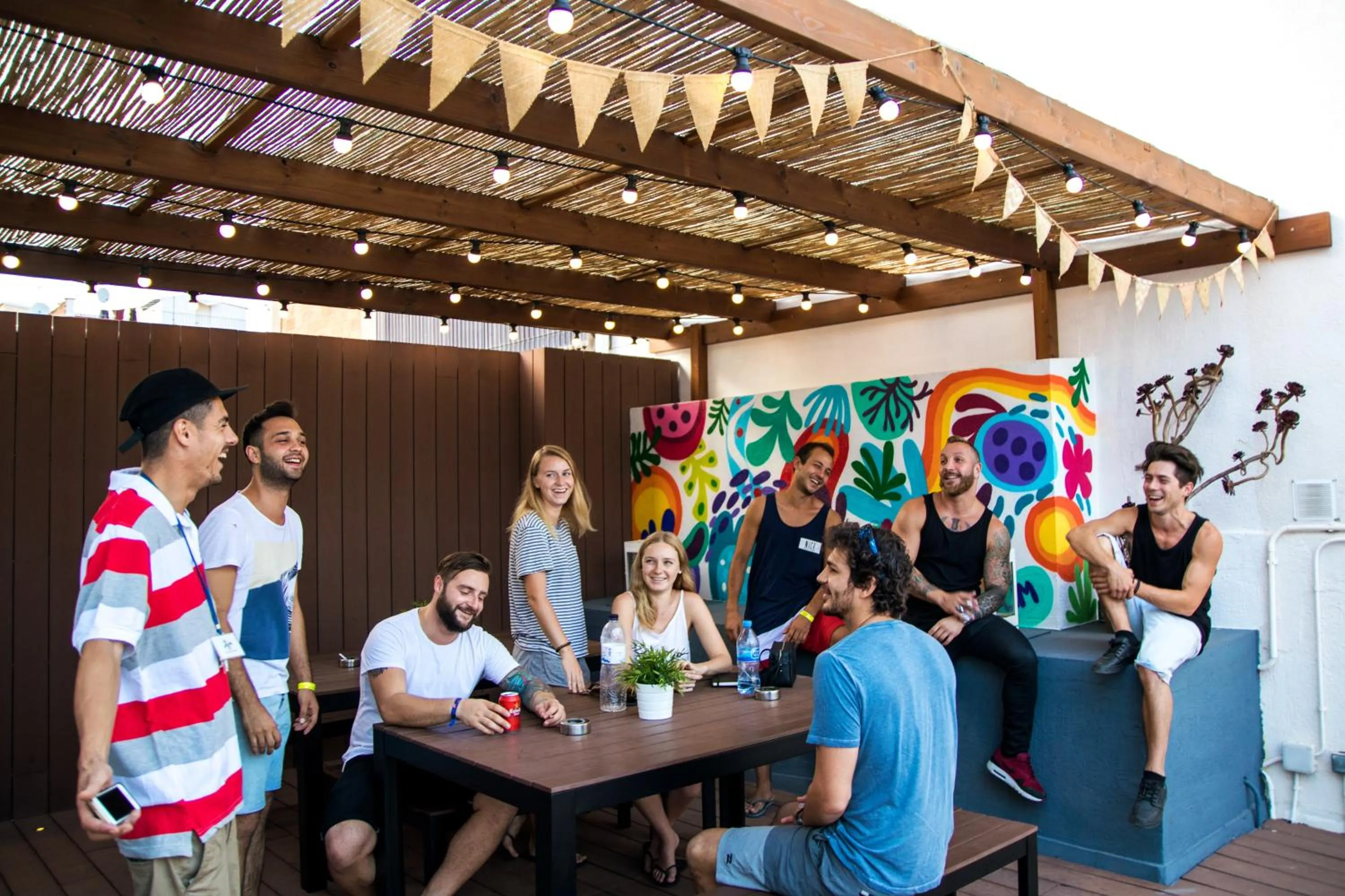 Balcony/Terrace in Sant Jordi Hostels Gracia