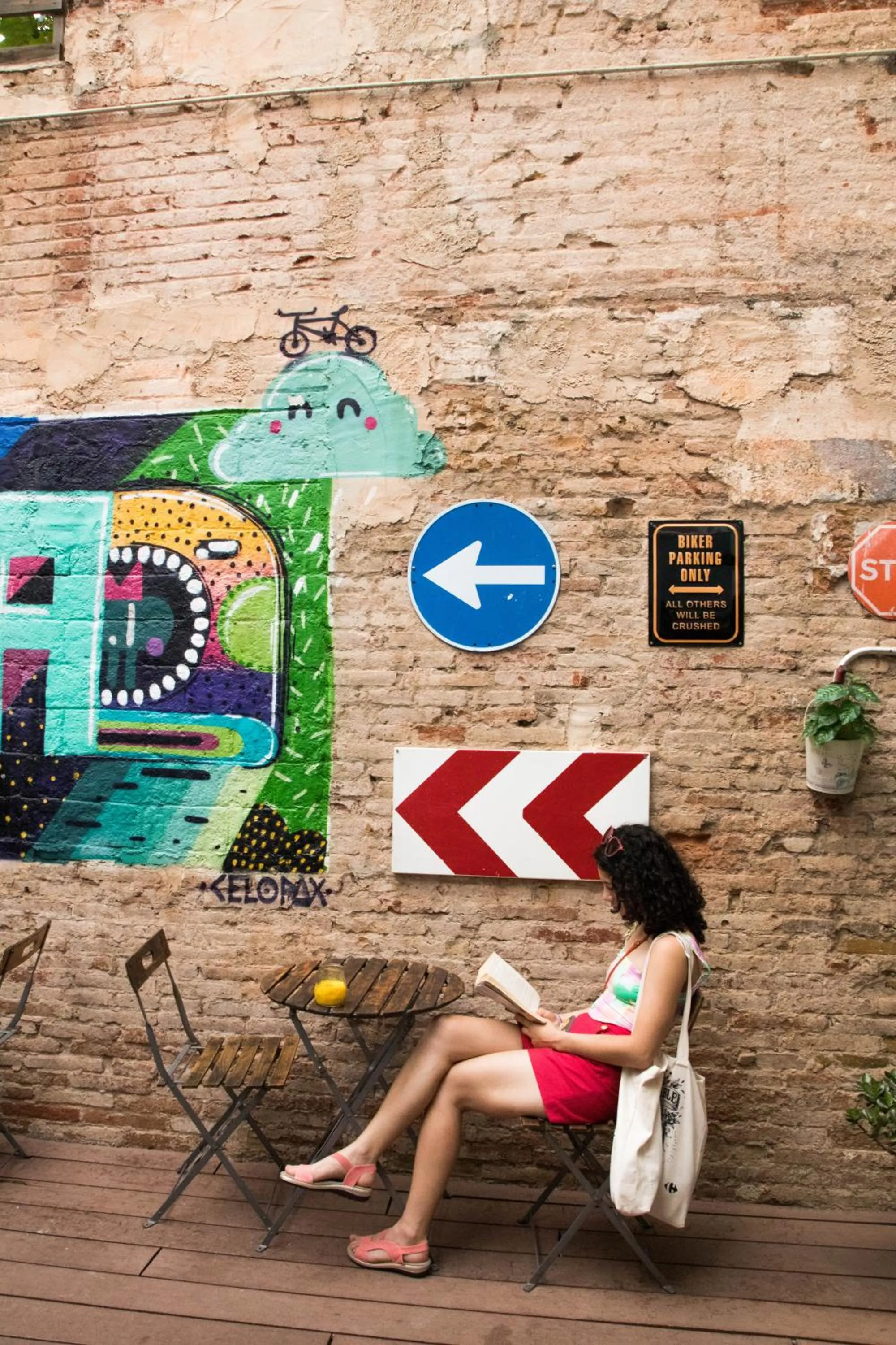 Balcony/Terrace in Sant Jordi Hostels Gracia